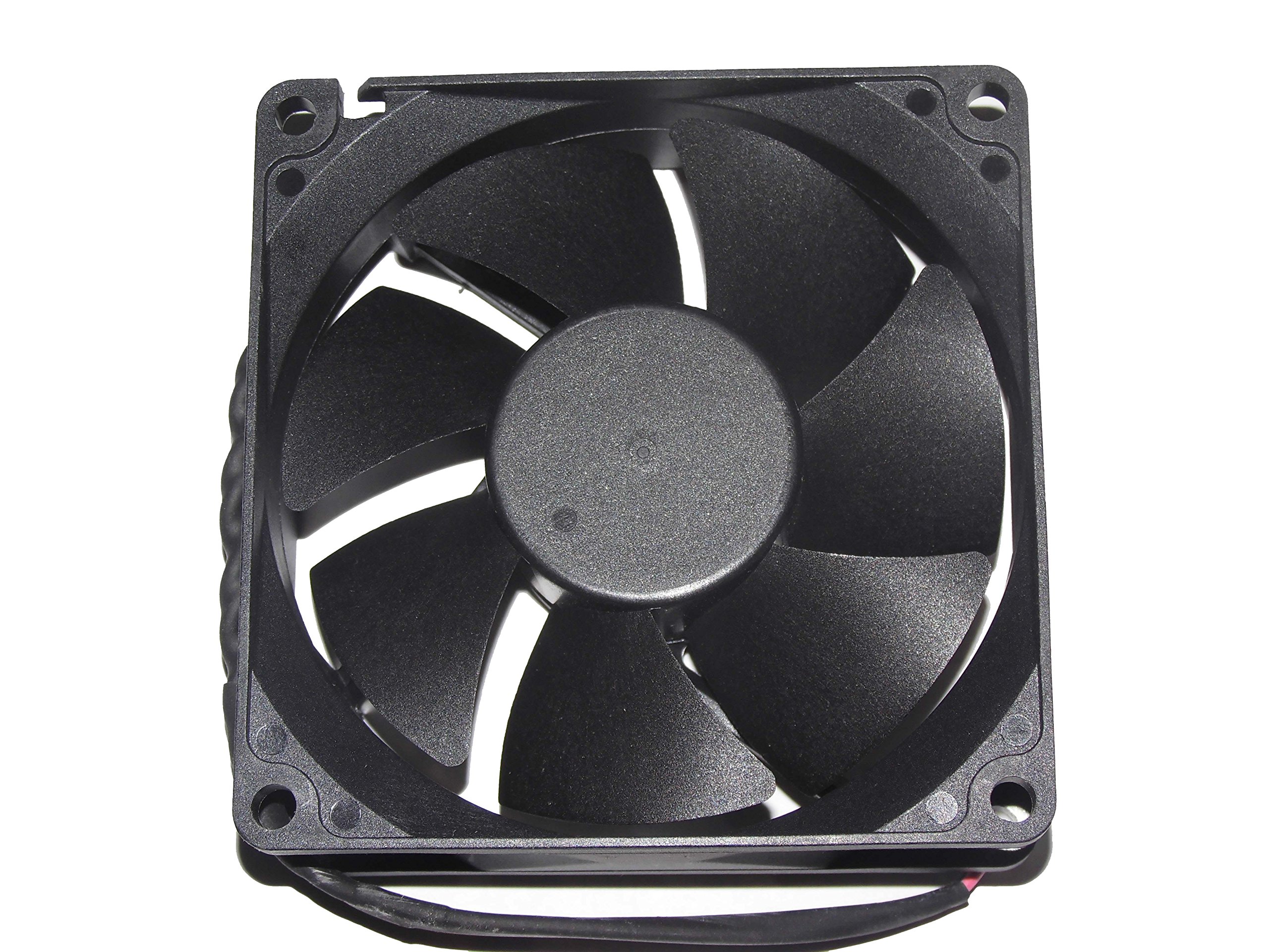 Zyvpee® 80x80x25mm FD248025EB-N 80mm 24V 0.23A 5.52W 4300RPM 25.4CFM 34dBA 2Wire 3Wire 8cm Square Inverter Cooler Fan (2Wire-FD248025EB-N)