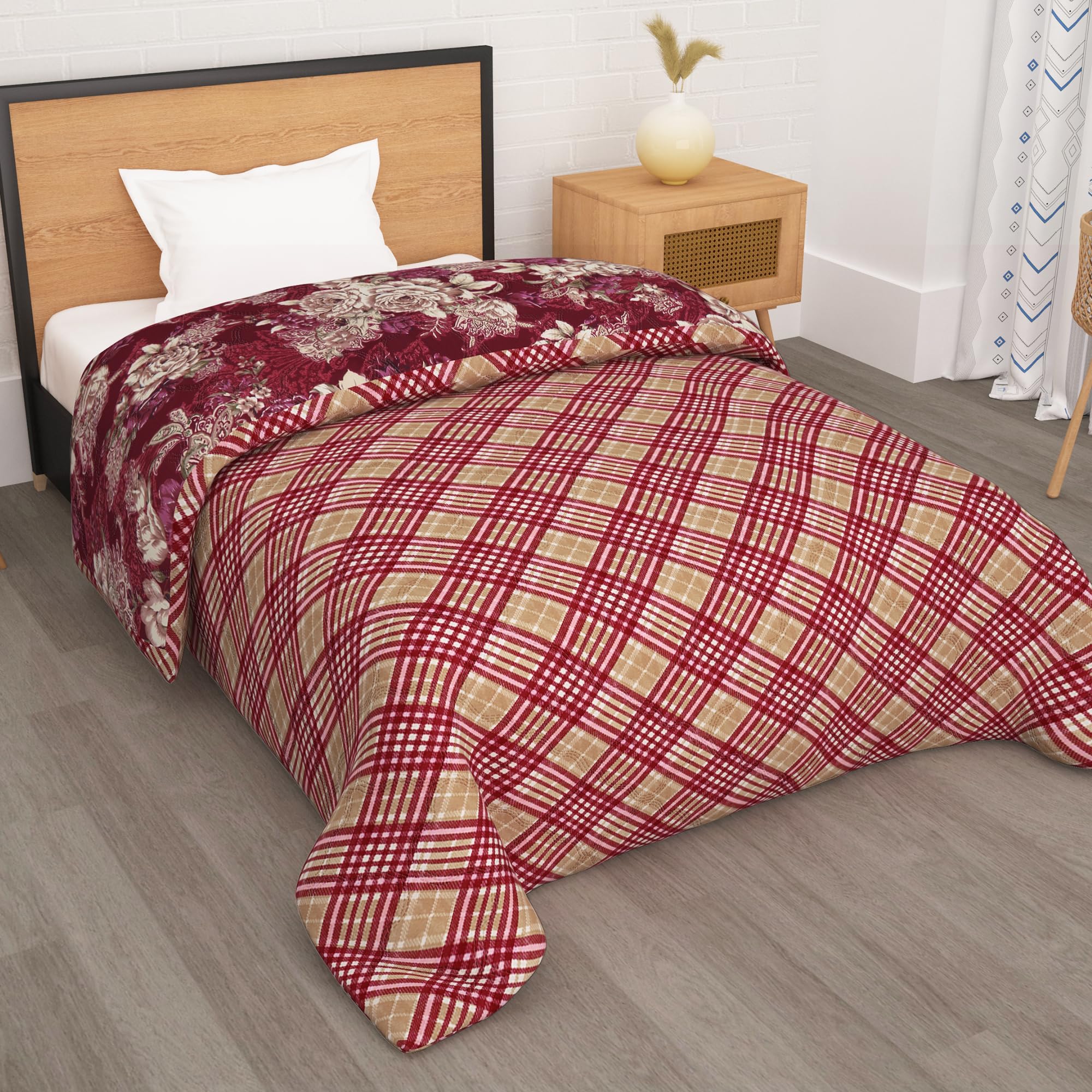 See full amazon price history chart for Story@Home Comforter Single Bed | Microfiber Blanket |180GSM, 150 X 225cm| Quilt | Duvet | Dohar | AC Comforter Single Bed | Magenta & Beige, Floral Pattern Soft Blanket | Perfect for Festive Gifting Story@Home Comforter Single Bed | Microfiber Blanket |180GSM, 150 X 225cm| Quilt | Duvet | Dohar | AC Comforter Single Bed | Magenta & Beige, Floral Pattern Soft Blanket | Perfect for Festive Gifting (B0CJV98VS9) Amazon Price History, Amazon Price Tracker