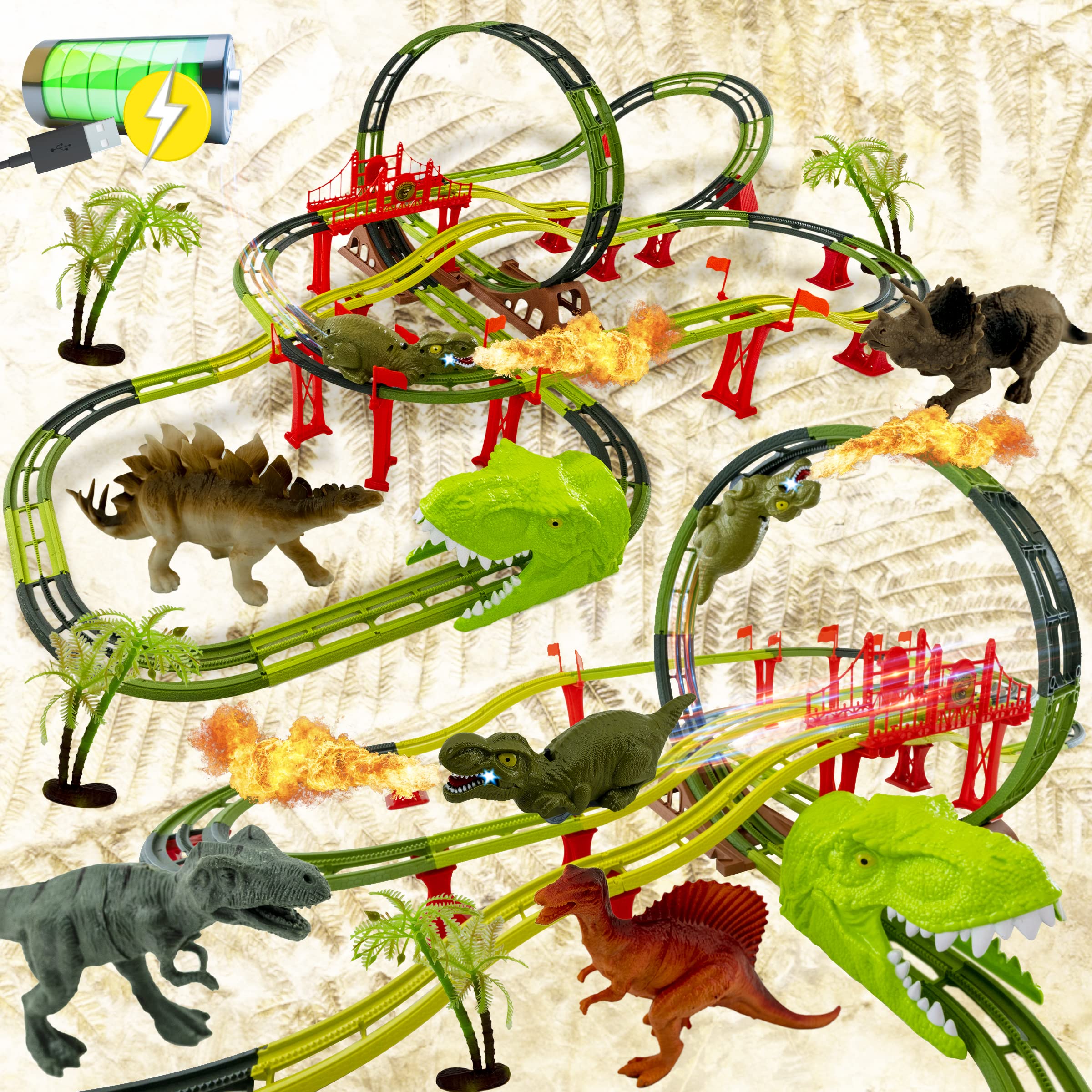 Buy Dinosaur Toys, Dinosaur Train Tracks Race Track Games with