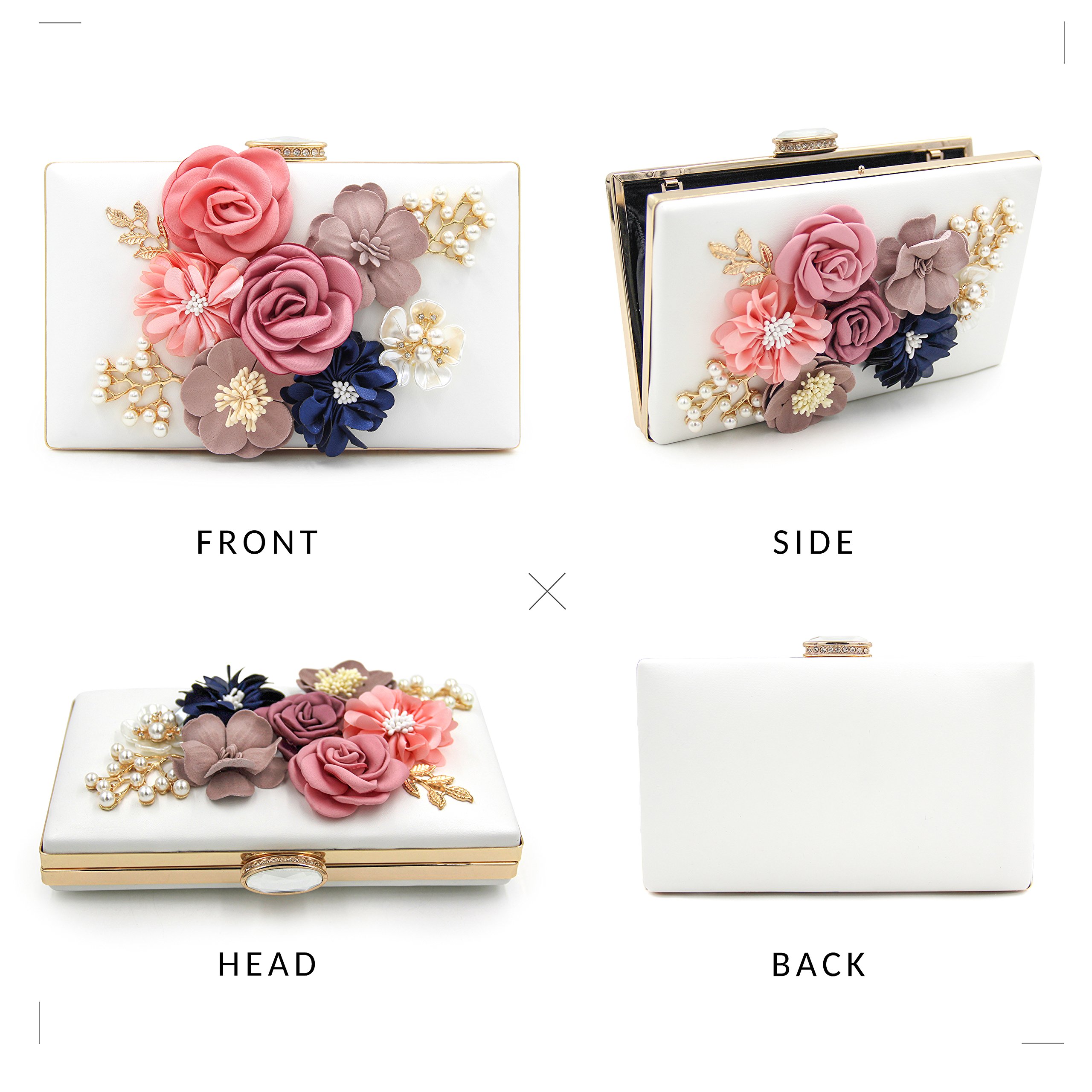 damska kopertówka kwiat torba wieczorowa torebka ślubna kopertówka torebka Milisente Clutch damska elegancka zamszowa kopertówka crossbody klasyczna torebka clutch torebka wieczorowa torba ślubna