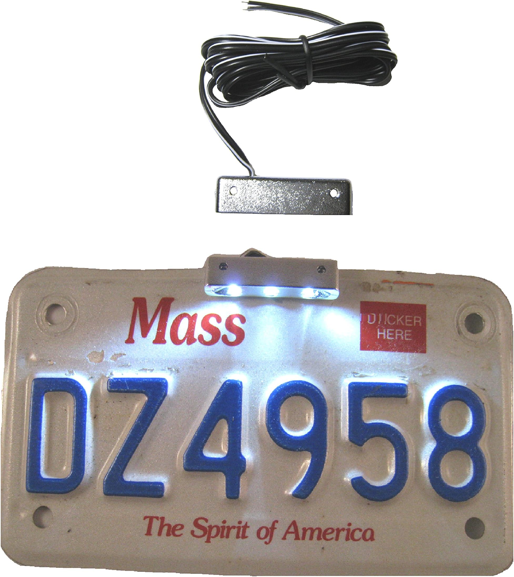 Universal Rear Motorcycle Licence Plate Number Tag Light Fender Sportbike Bagger Bobber Chopper Shadz_led