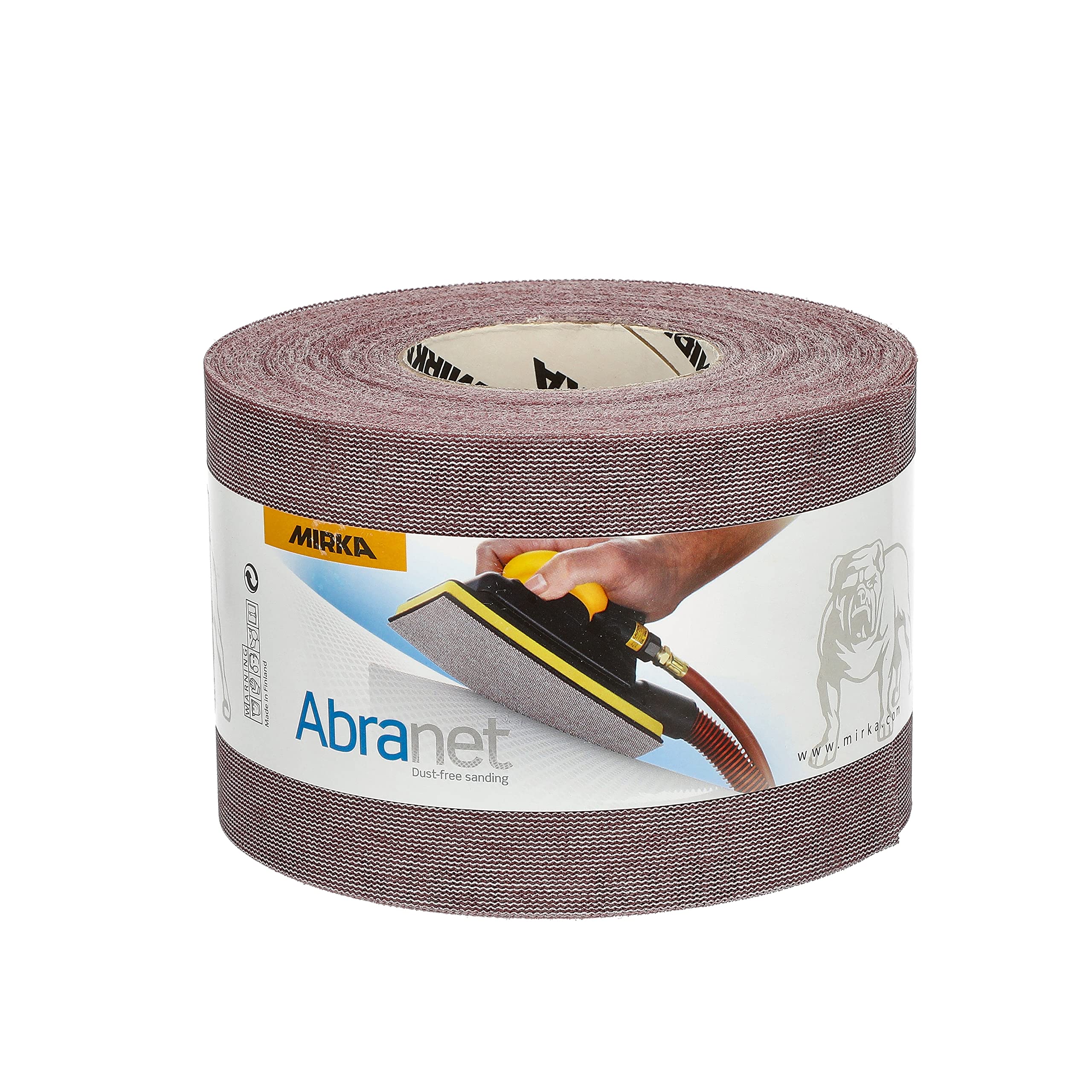 Mirka Abranet net abrasive roll 115 mm x 25 m Grip/grit P180 / 1 roll/for sanding wood, filler, varnish, plastic / 5454400118