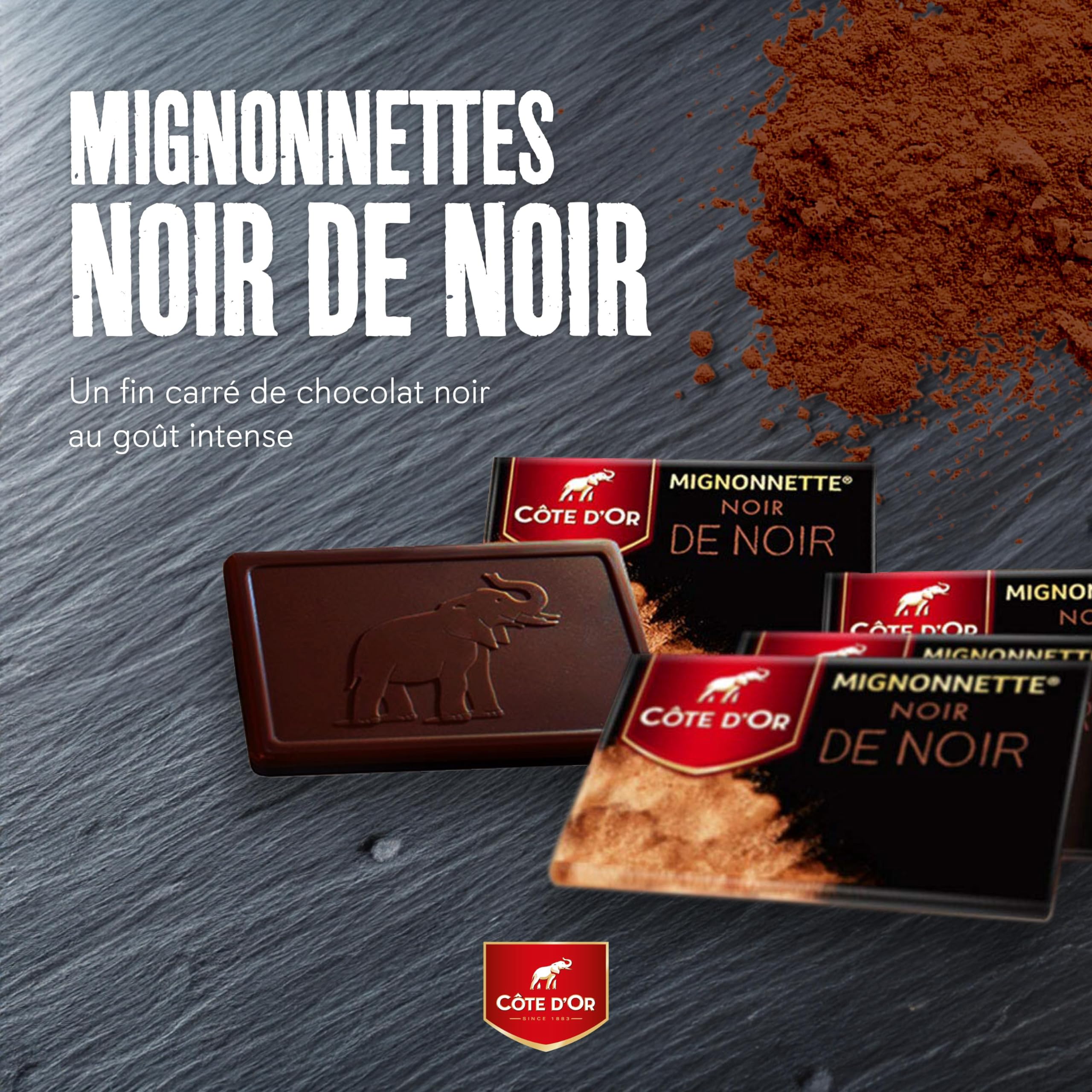 Côte d'Or Mignonnette Noir de Noir - Carton de 120 x 10 g - 1,2 kg
