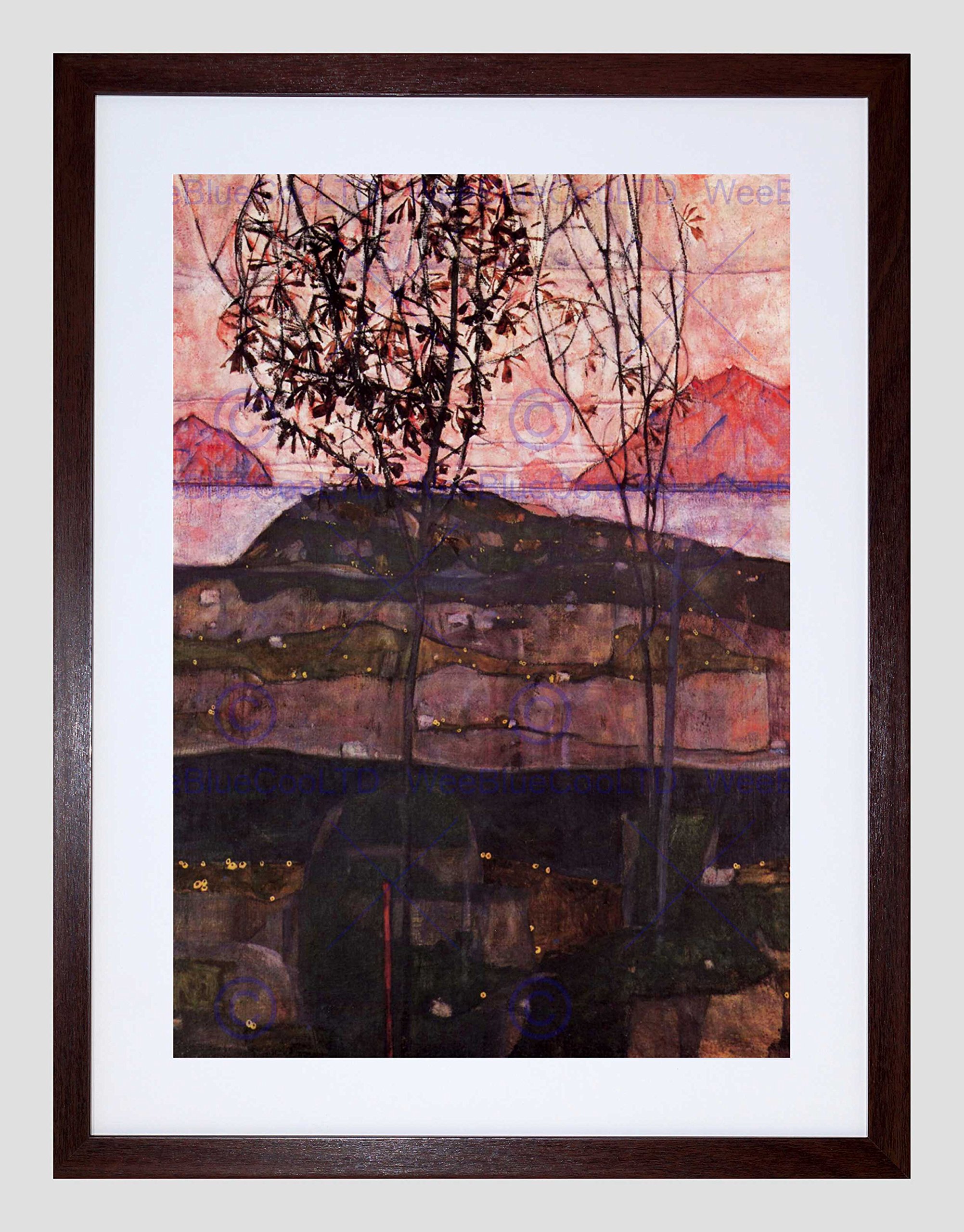 Wee Blue Coo Egon Schiele Underground Sun Old Master Picture Framed Wall Art Print