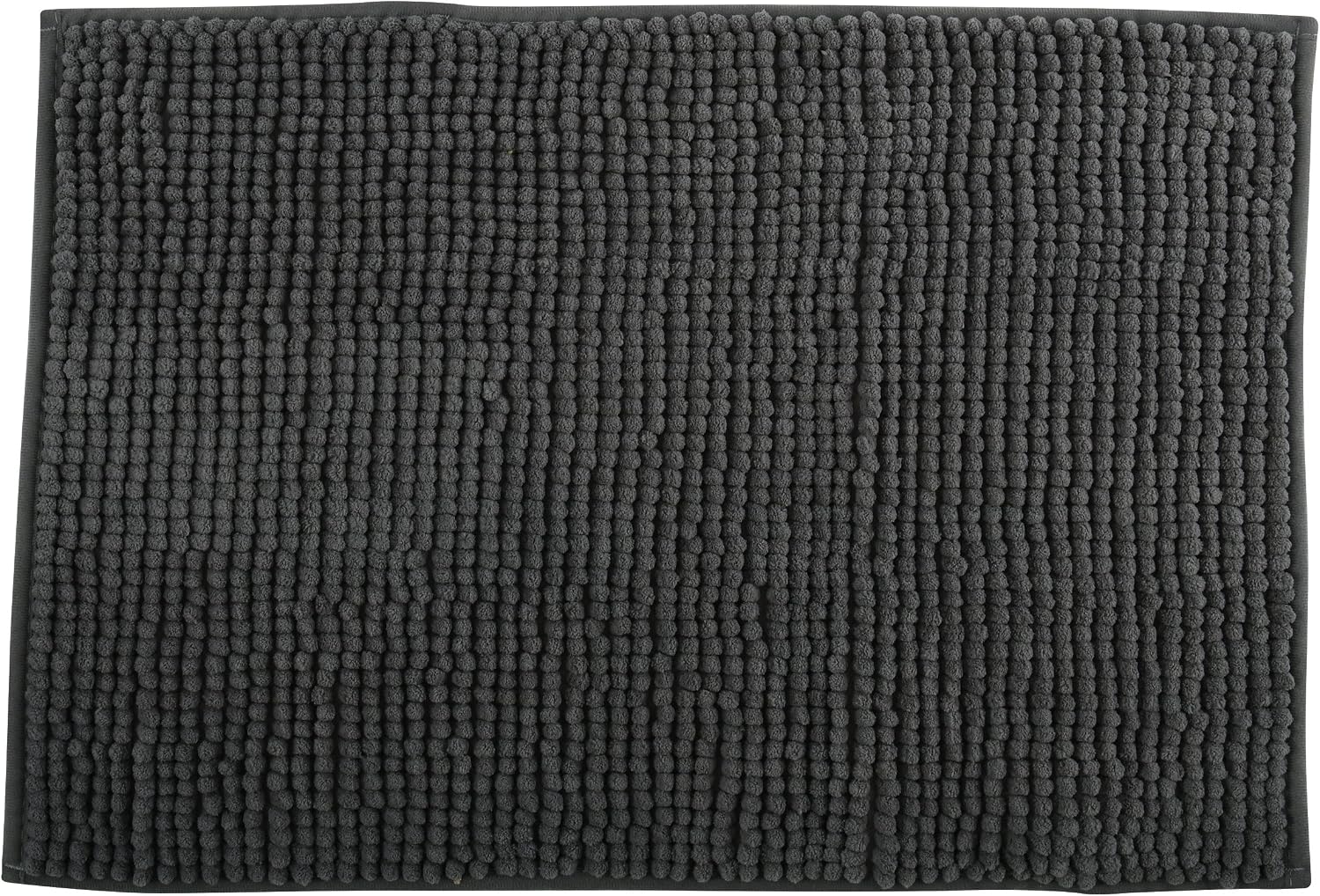 MSV Chenille Deep Pile Bath Mat 40 x 60 cm - Grey, 40 x 60 cm (Rectangular) - Image 4