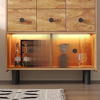 Amazon.co.jp: FUFU&GAGA キャビネット サイドボード 木製 幅125