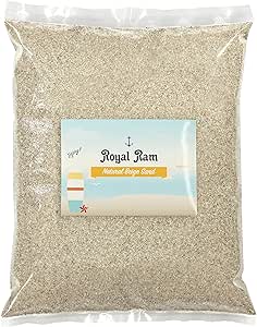(5 Pounds) Natural Decorative Real Sand - Beige - for use in Crafts, Decor, Vase Filler, Aquariums and More!