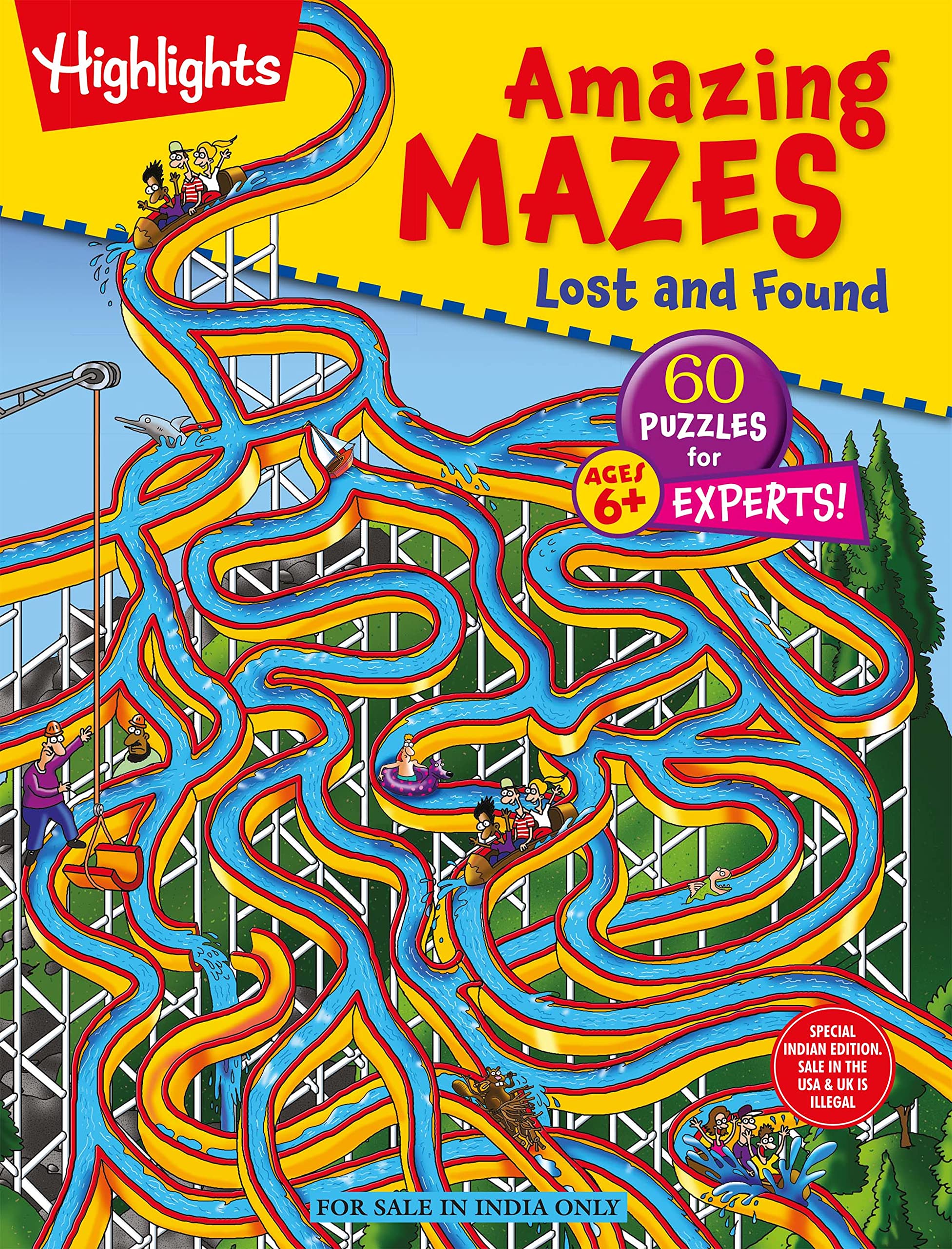 Amazing Mazes: Lost And Found - 60 Puzzles for Experts Children Book (English)