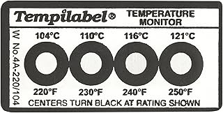 Tempil 026702 White TLL4A170Pk 4A Series Tempilabel, 170 Degree F (Pack of 10)
