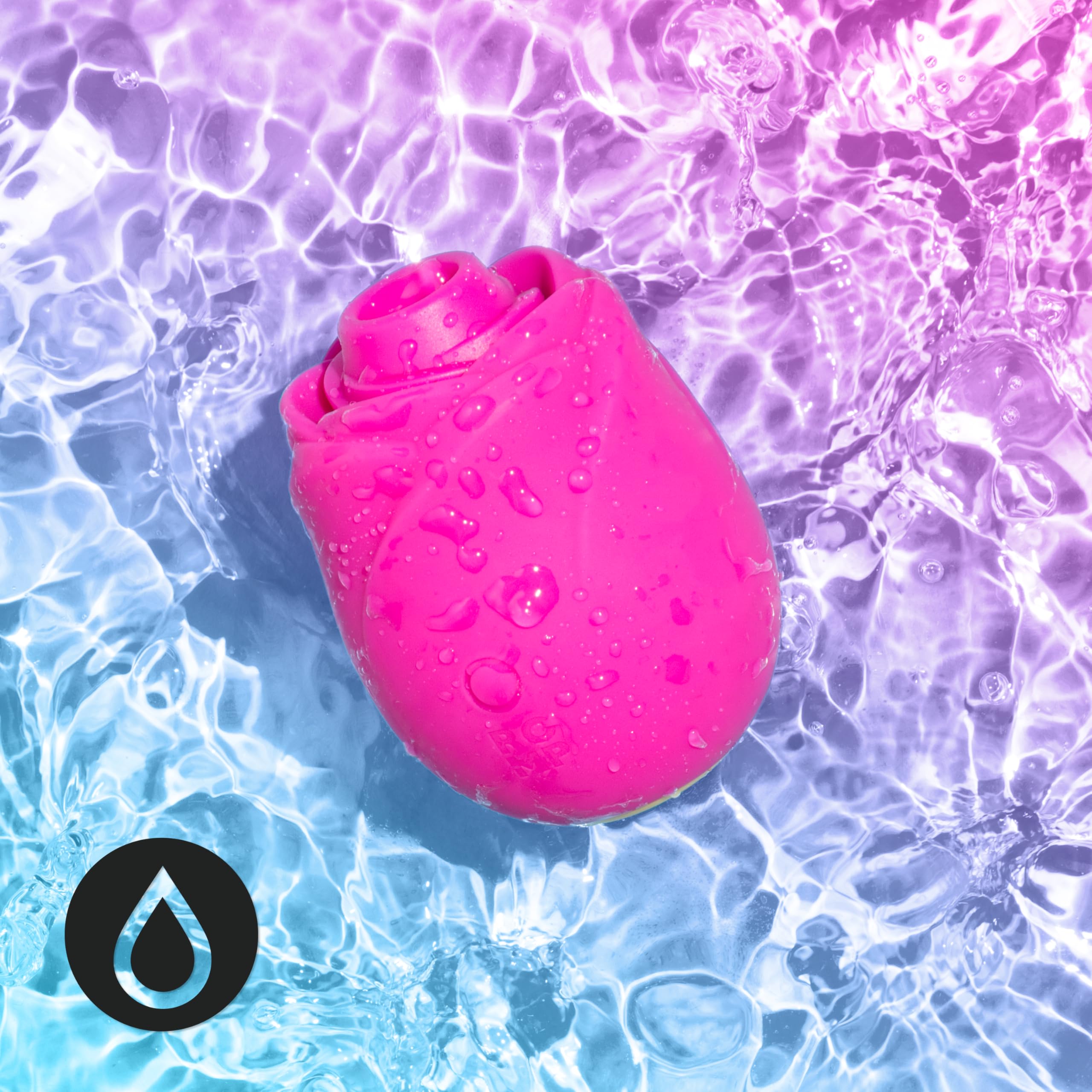 ROMP Rose Succhia-Clitoride per Donna | Toy a Rosa con 6 Modalità di Vibrazione | Sex Toy a Suzione | Vibratore Ricaricabile e Impermeabile per Stimolazione e Piacere Femminile
