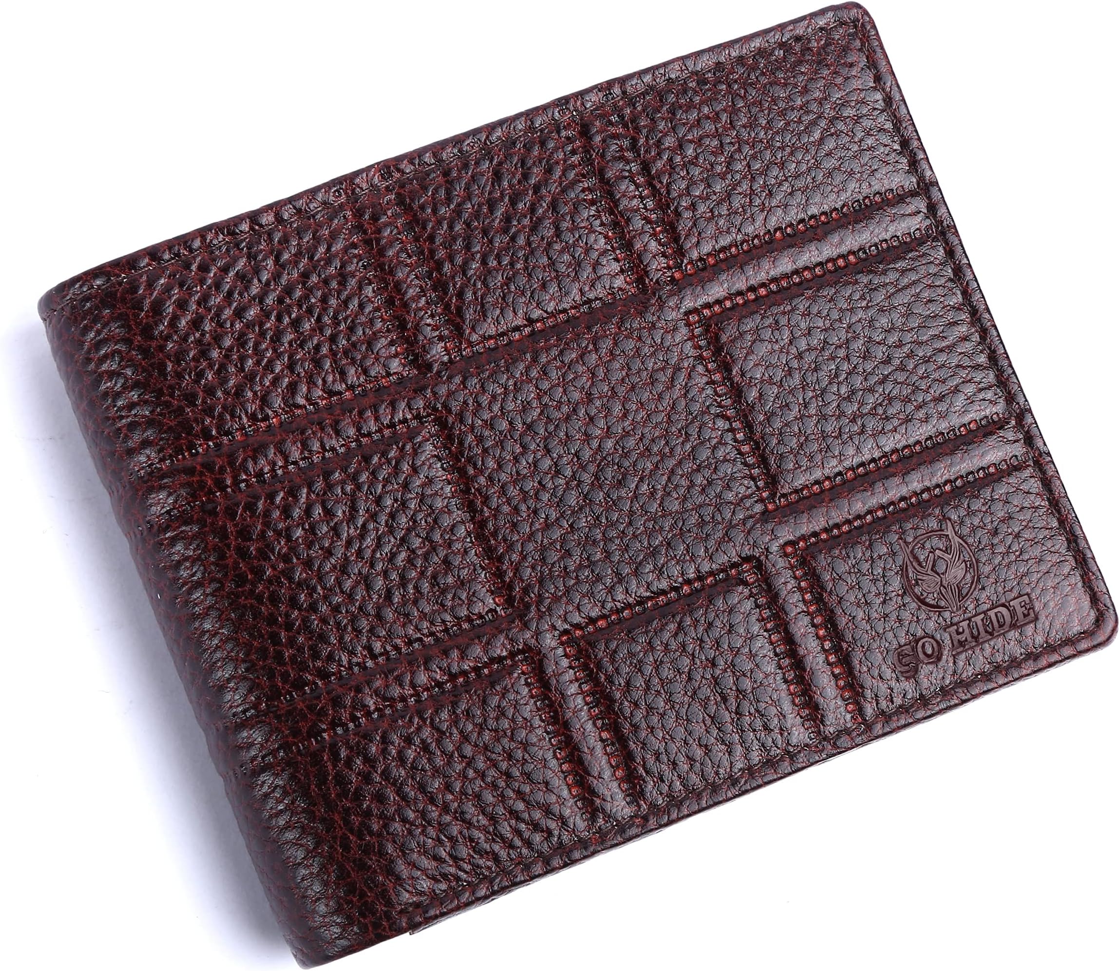 GOHIDE Brown Leather Wallet for Men | Ultra Strong Stitching Wallet with 3 Card Slots | 1 Coin Slots