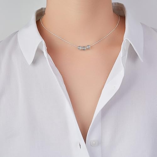 Miniatura 42 de Real Crystal Pendant Necklace Jewelry 925 Sterling Silver Chain Necklace for Women Dainty Birthstone Jewelry Necklace for Women Healing Chakra