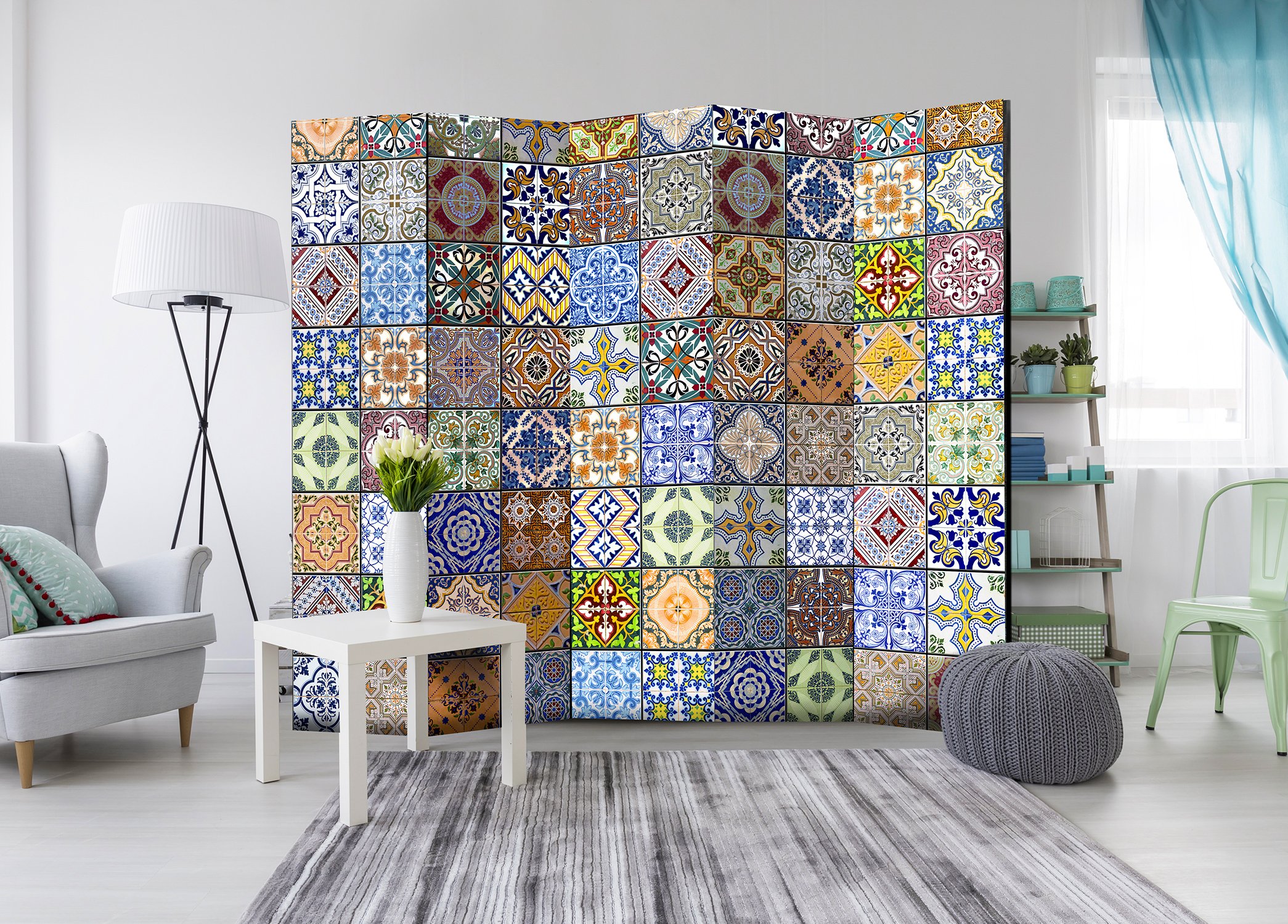 murando - Paravento da Interno, Separe Divisorio, Bifacciale 225x172 cm