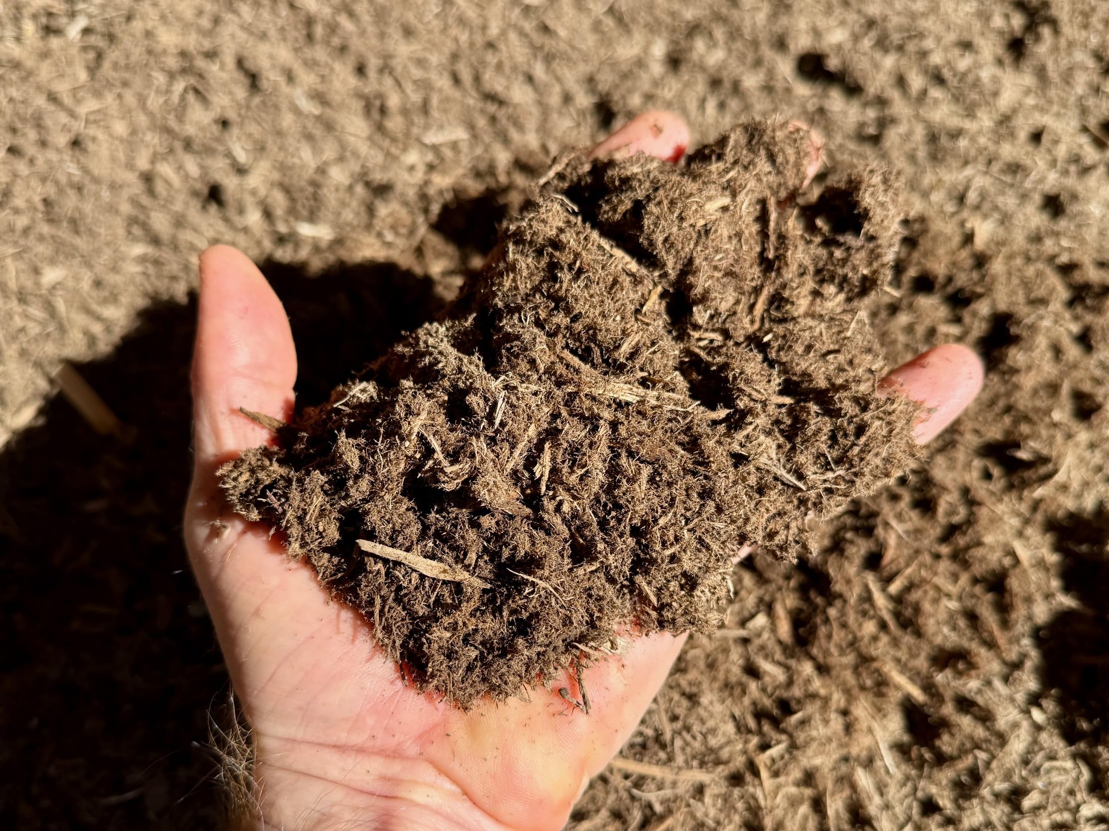 Jumbogras 1x Holzfaser Gartenmulch als Rindenmulchalternative aus aufgefasertem Holz, ph-neutraler Bodenschutz für alle Arten von Blumen, Stauden und Rosen sowie Gemüsegarten im 95 Liter Karton
