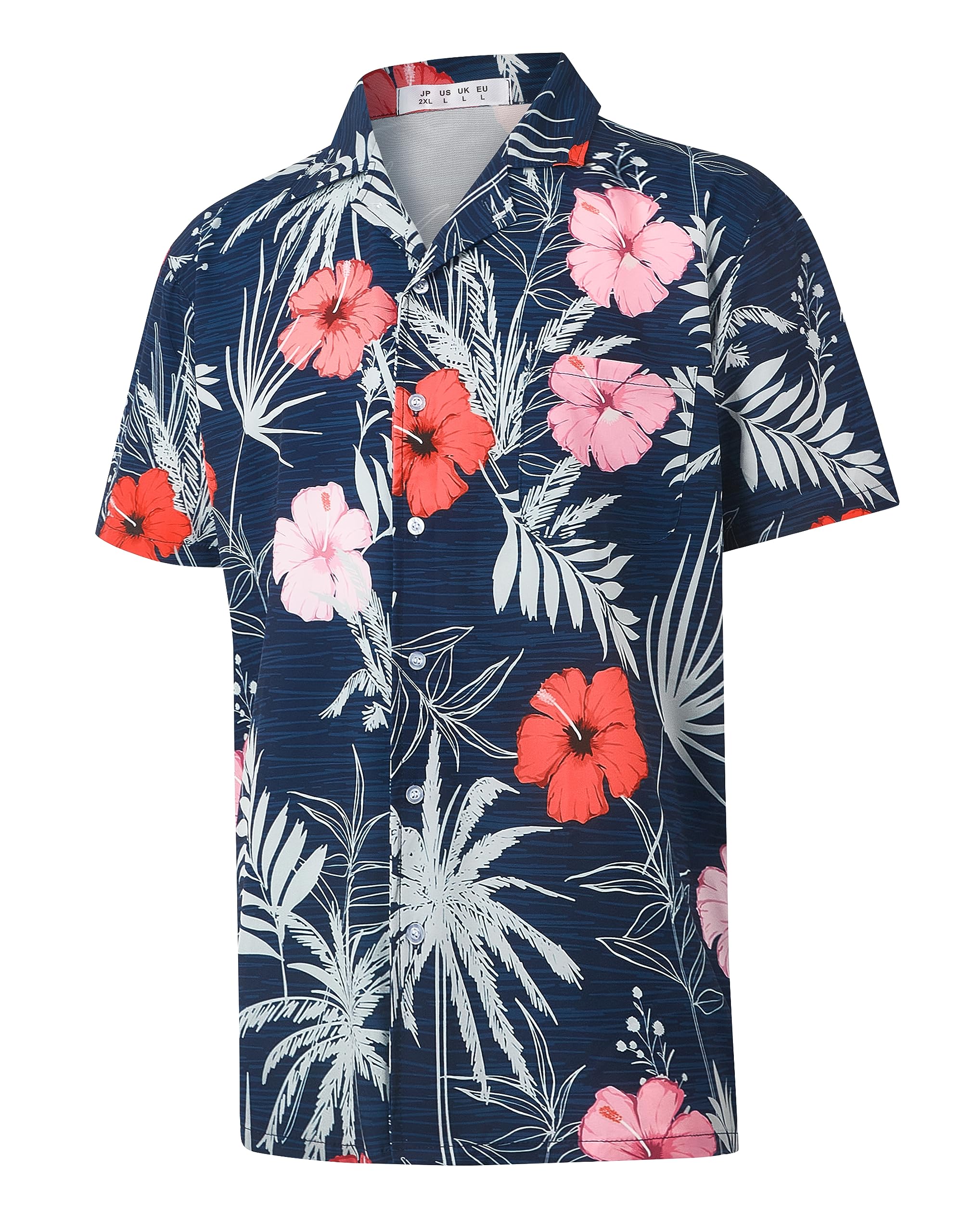 ZHPUATMen's Funky Hawaiian Shirt Short Sleeve Button Down Tropical Print Shirts Beach Party Holiday…