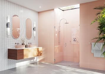 Glass Warehouse 78 x 56.75" Frameless Shower Door - Wall Hinge