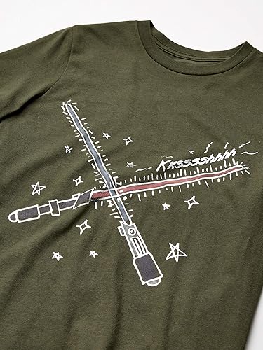 Vista 106 de Yaxa Essentials Disney Marvel Camisetas de manga corta para niños y niños pequeños de Star Wars (cebra previamente manchada), paquetes