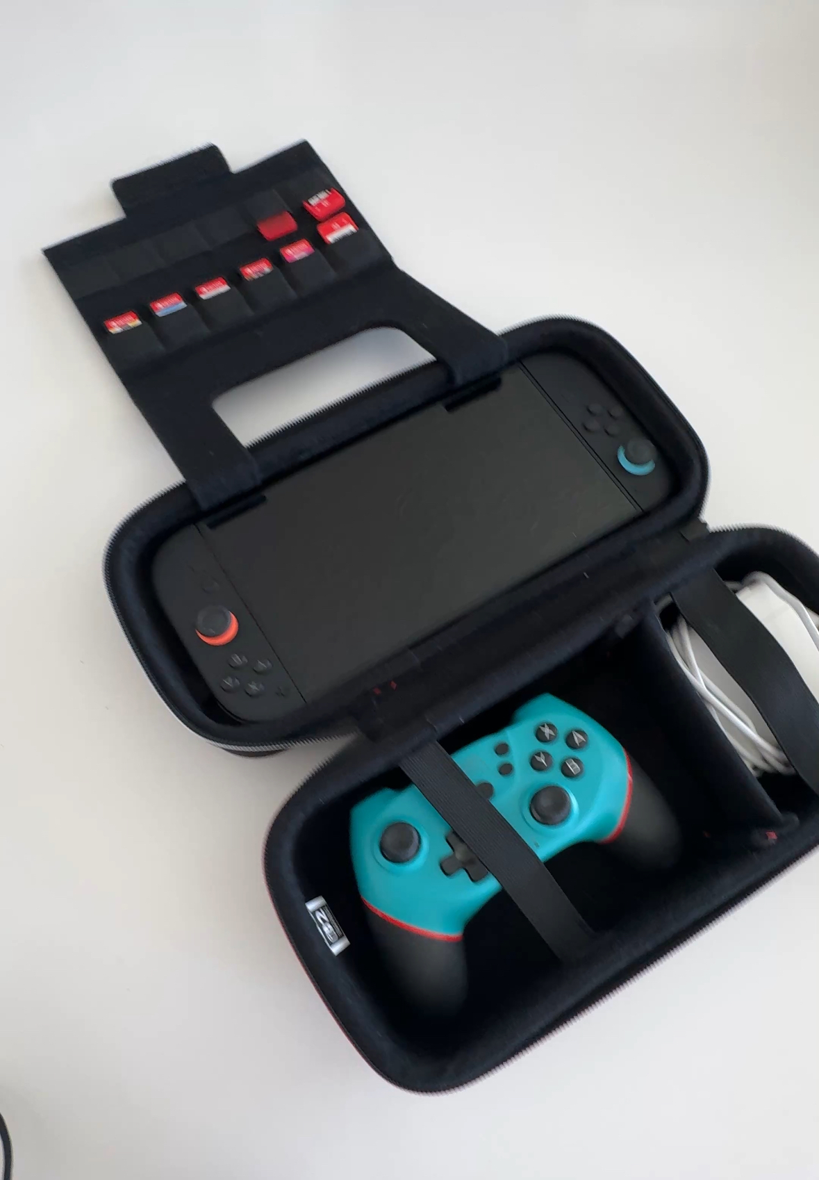 R.D.S. INDUSTRIES, INC. - Game Traveler Deluxe Licensed System Case for Nintendo Switch, Nintendo Switch 2, OLED, Black Medium (NS230) - Nintendo Switch 2 - Very Good - Used Accessory - Image 7