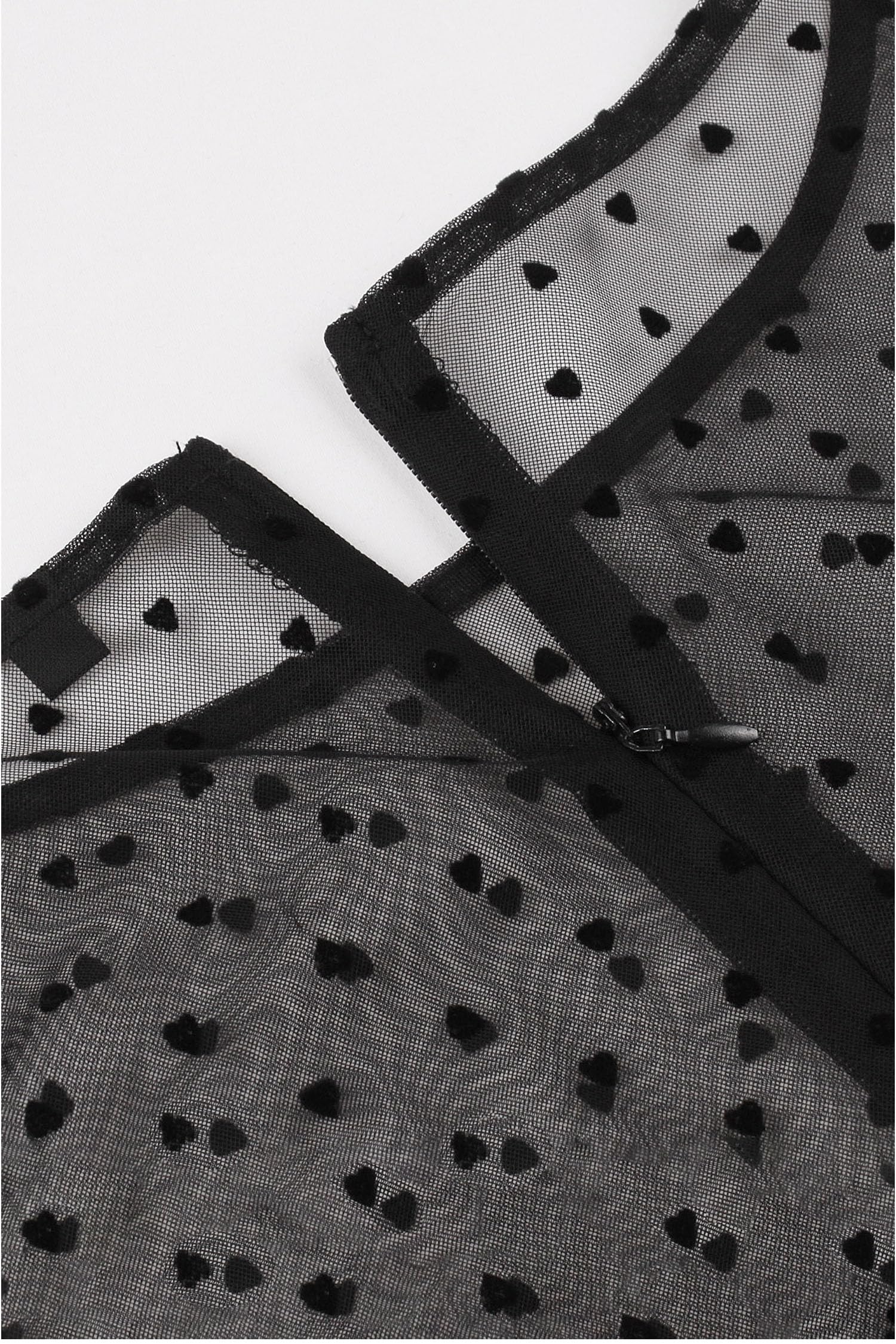 AXOE Femme Robe Vintage Années 50 en Tulle à Cœurs Robe A-Line Respirante en Tissu Anti-Froissures pour Occasions Décontractées ou Élégantes