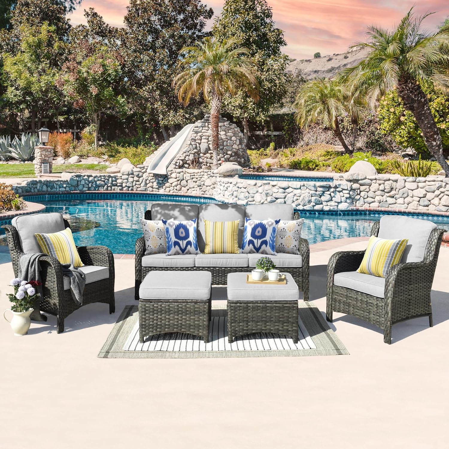 OVIOS Outdoor Furniture Patio Furniture Set Pieces Nigeria Ubuy - Main Image