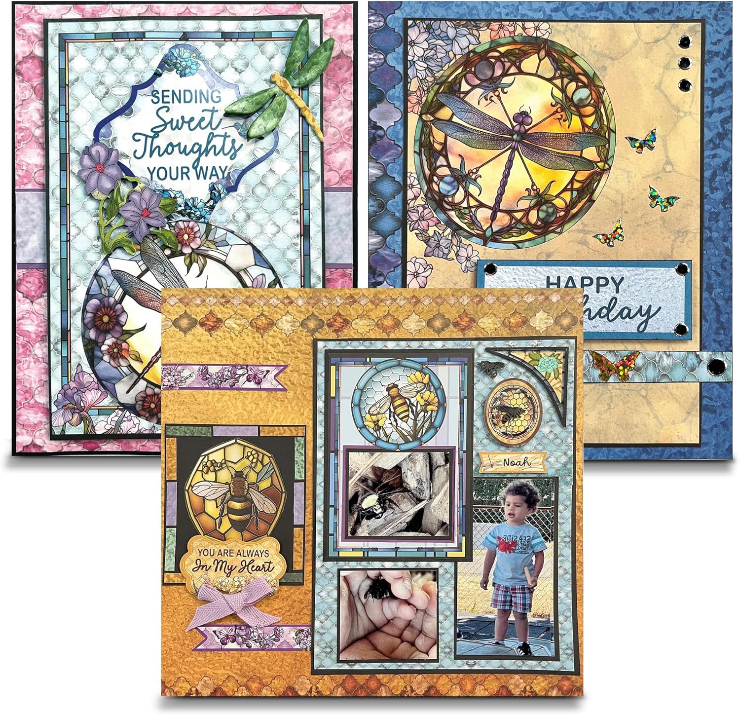 Paper Wishes – Stained Glass Kit for Card Making & Scrapbooking, Also for Gifts and All Your DIY Crafting, Art & Creative Projects - Inspiration at Your Fingertips – Made in USA