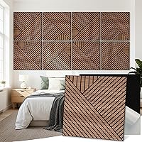 Vista 19 de Mollywell Paneles acústicos artísticos de 48 x 32 x 0.4 pulgadas, paraguas, gato y mar, absorción de sonido, decoración de pared autoadhesiva a