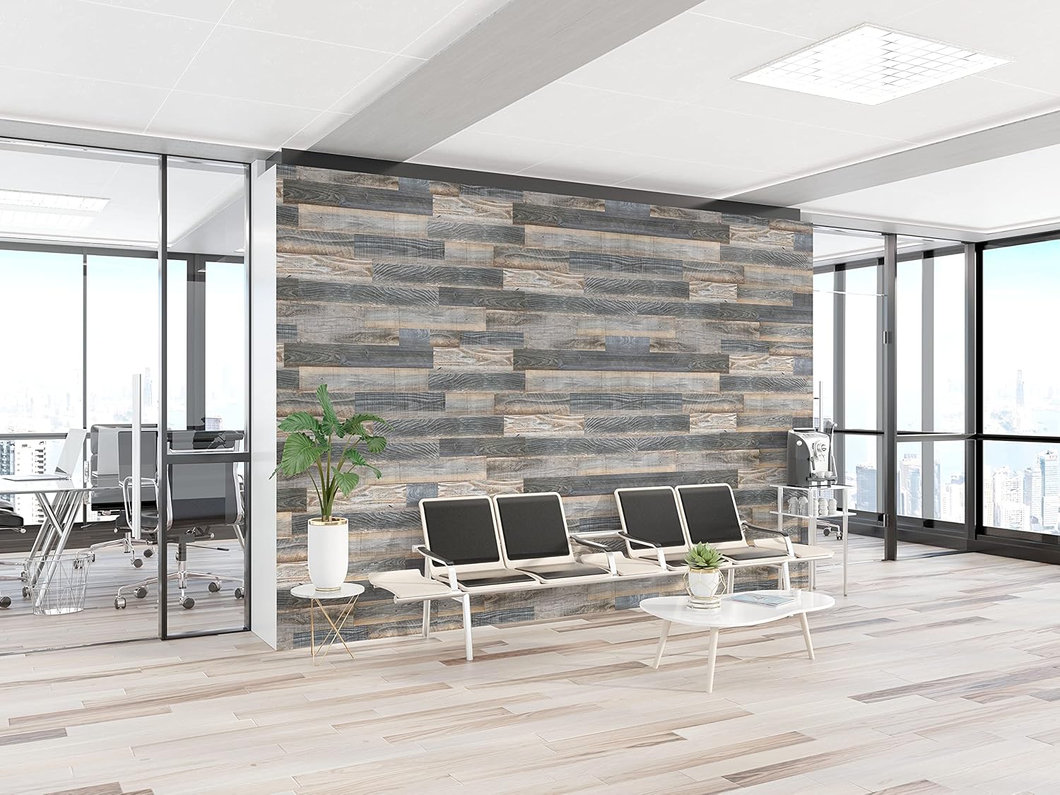 70% Off Everything Reclaimed Wood Panels | Misty Breeze | Real Wood Planks by Woodstock Walls | Accent Walls | Weathered Rustic Reclaimed Wood | Wood Paneling | Wood Panels (Single Planks) (Misty Breeze)