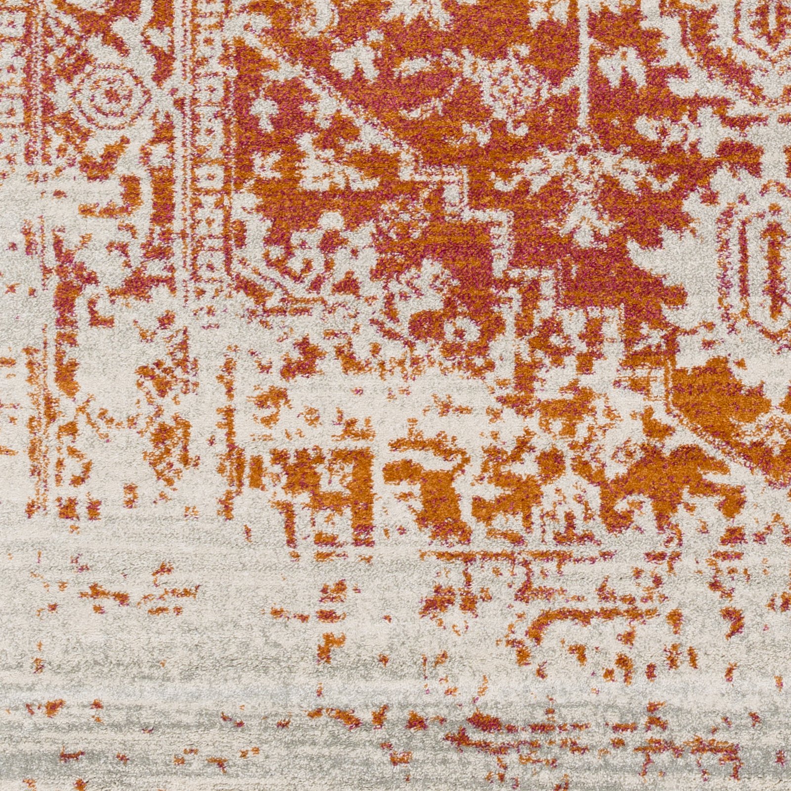 Livabliss Syracusa Vintage groß - Wohnzimmer 160x220 cm, Esszimmer, Schlafzimmer, Orientalischer e Boho Style - Carpet Living Room, Bunter Muster, Orange, Beige und Rosa