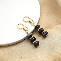 Vista 93 de Gempires Lightweight Beaded Earrings Handmade Gemstone Jewelry Hypoallergenic Gold Plated Dangling Earrings For Women