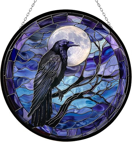 Miniatura 11 de Atrapasoles contra el mal de ojo para colgar ventanas de vidrieras para mujeres, mamá, pájaros rojos, atrapasoles, adorno colorido, regalo para Mal