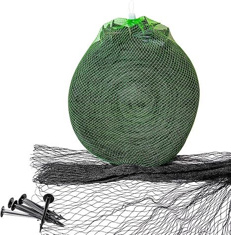 Image Woodside Protective Pond Net, Garden Fish Pond/Plant Predator Protection Birds/Cats, Fine Weave, Pegs Included, 4m x 3m, 13ft x 9.8ft Image Woodside Protective Pond Net, Garden Fish Pond/Plant Predator Protection Birds/Cats, Fine Weave, Pegs Included, 4m x 3m, 13ft x 9.8ft