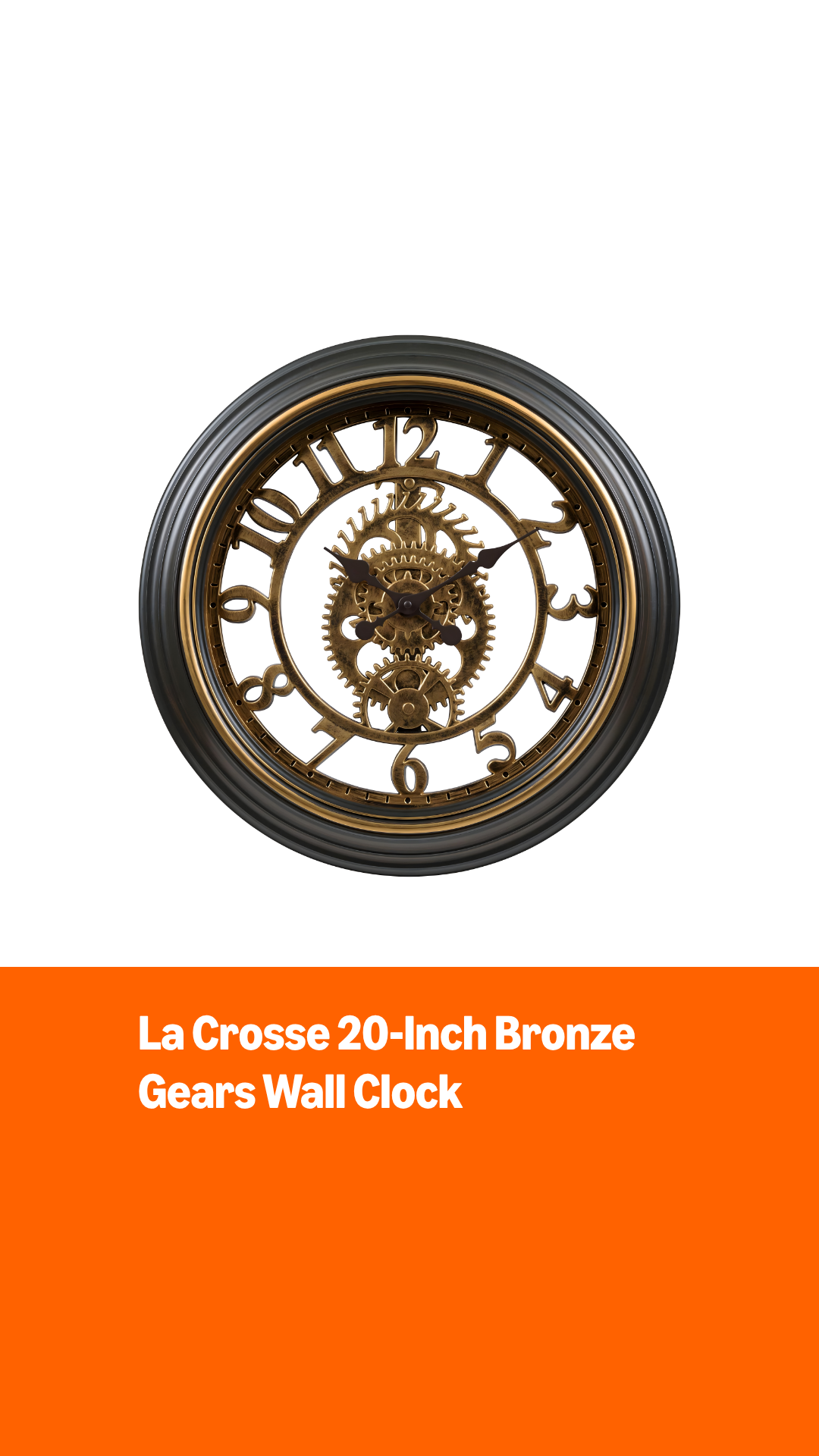 Amazon.com: La Crosse Technology 20-inch Bronze Antiqued Gears