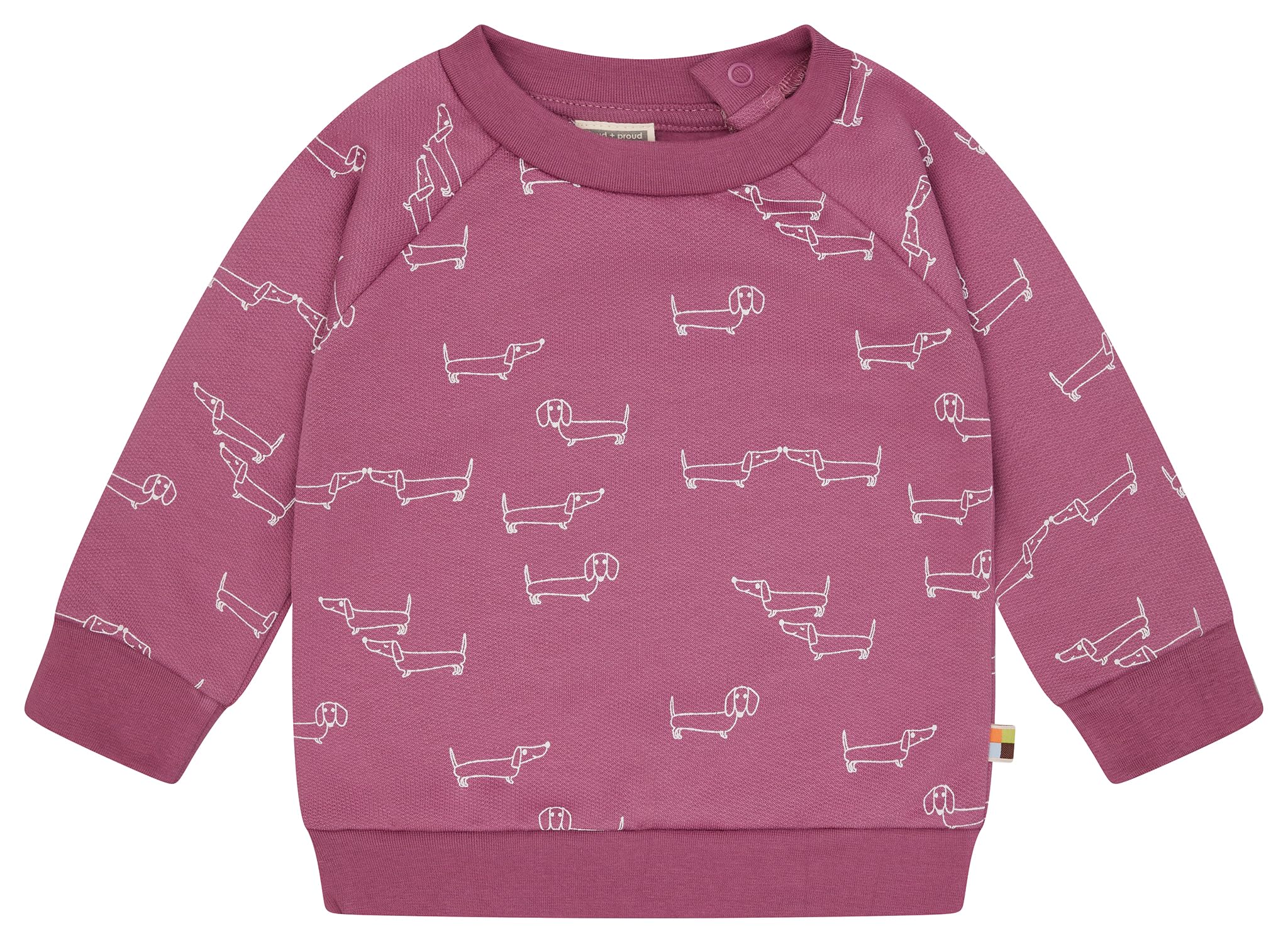 loud + proud Mädchen Mit Alloverdruck, GOTS Zertifiziert Sweatshirt