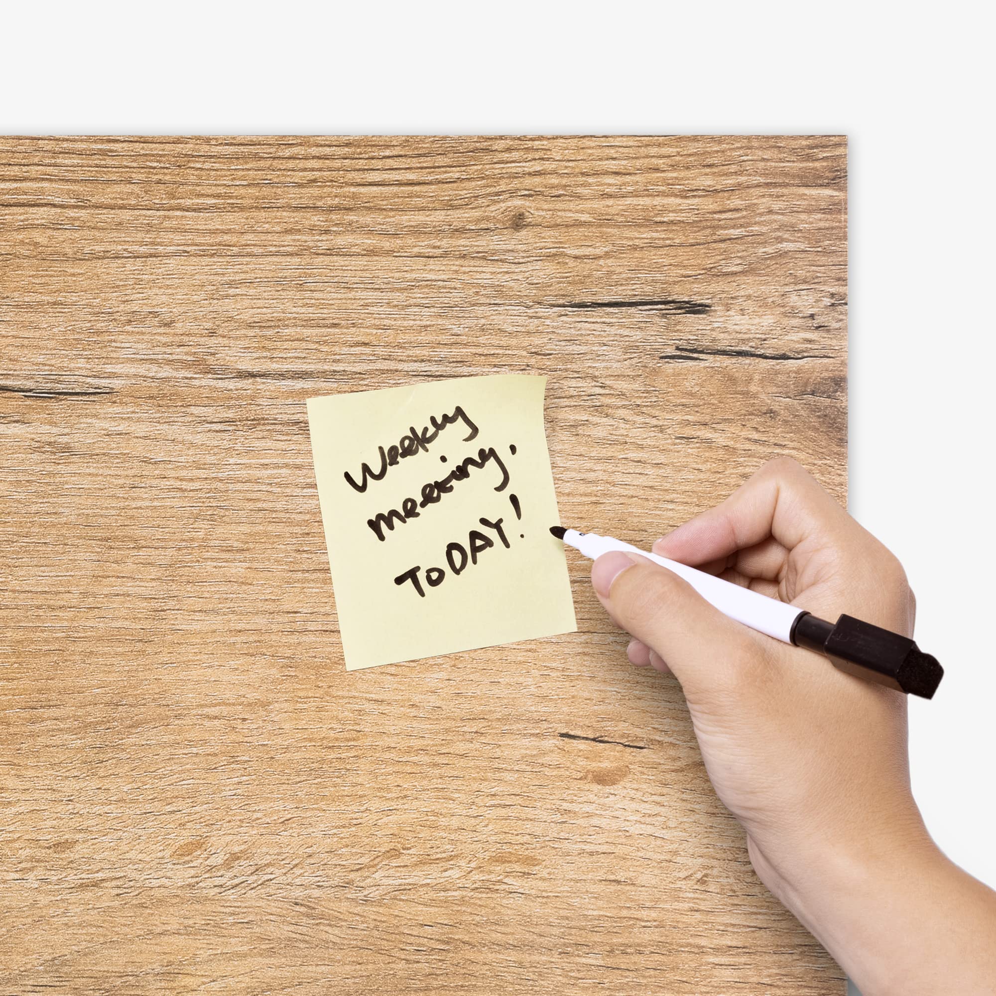 Lavagna Magnetica Navaris 70x50cm | Memo Board Scrivibile Con Pennarello E Calamite | Design Marmo Bianco - Foto 2