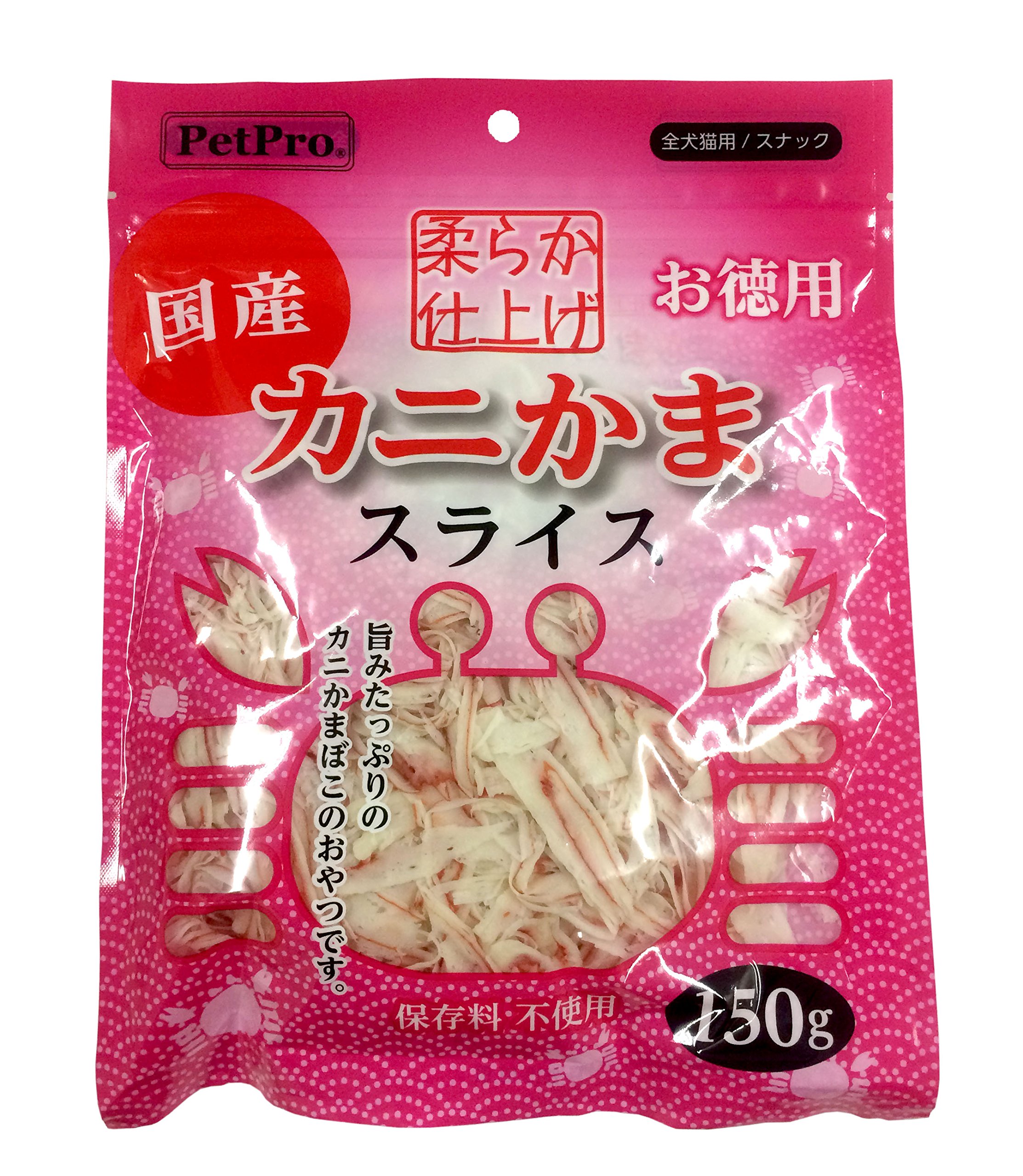 ペットプロ カニかまスライス やわらか仕上げ 150g