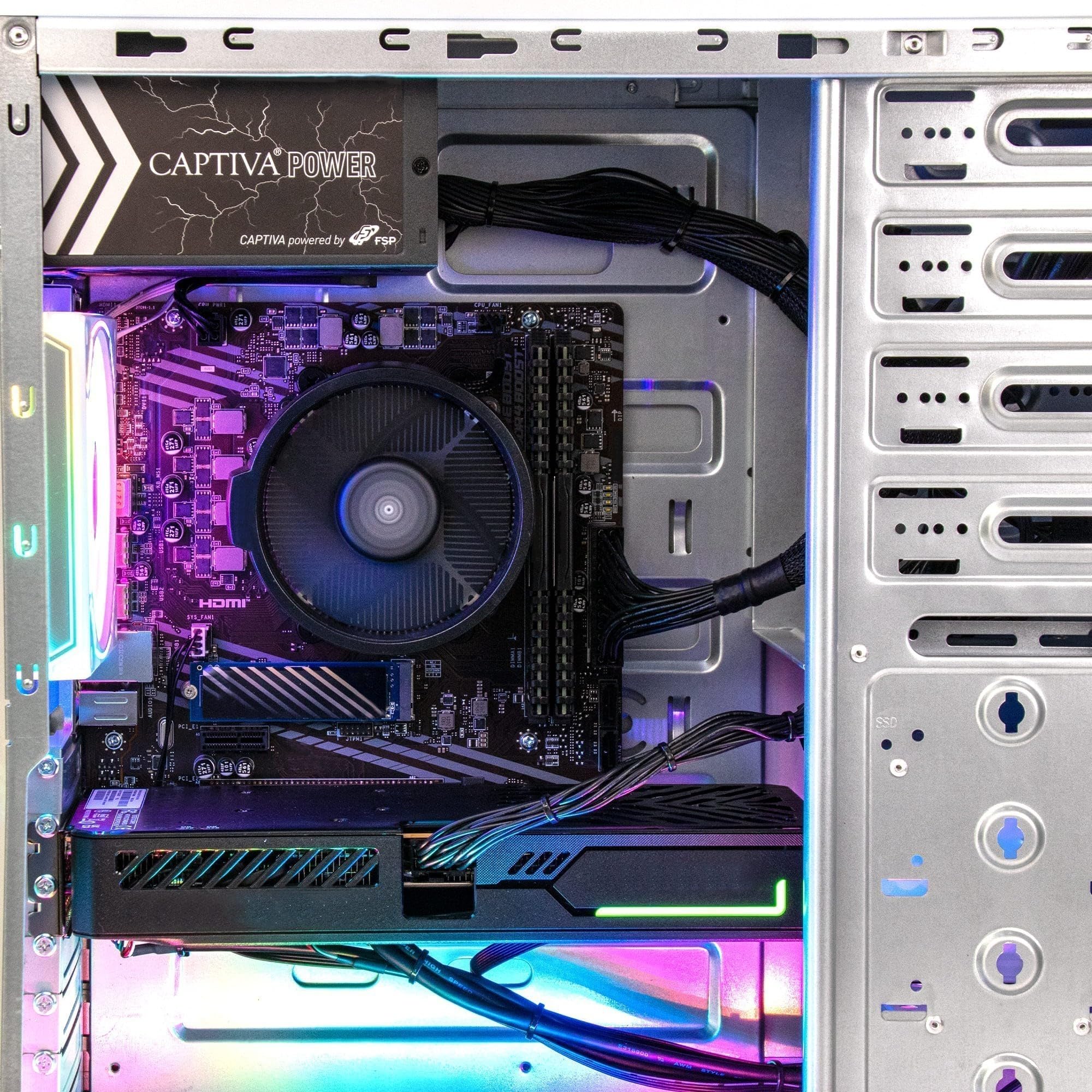 CAPTIVA PC Advanced Gaming I98-648 (i5-14400F/RTX5060 8GB GDDR7/SSD 500GB/8GB/WLAN/w/o OS) (98648)