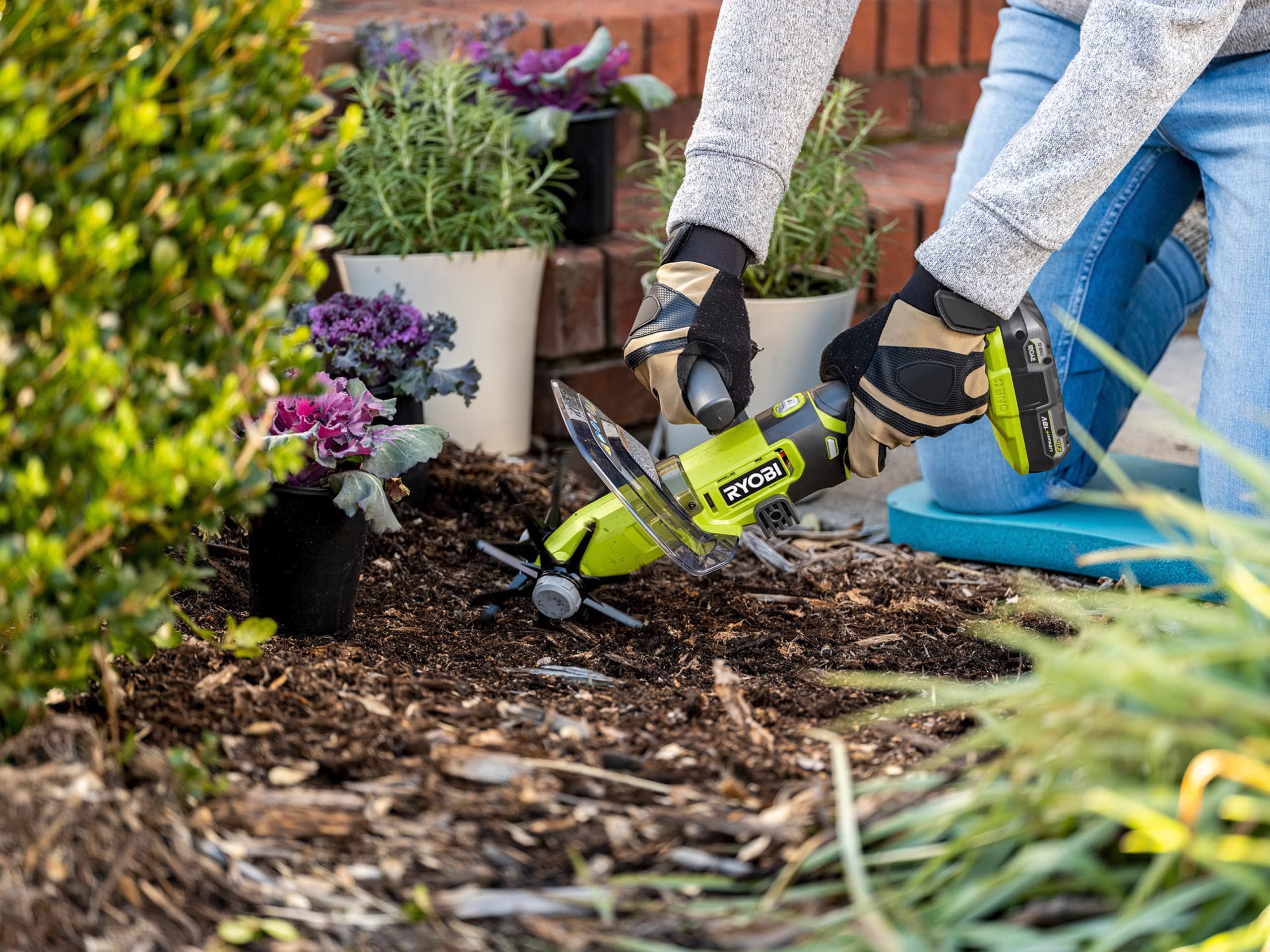 Ryobi 18 V ONE + Akülü Kompakt Kültivatör RY18HCA-0 Pil ve Şarj