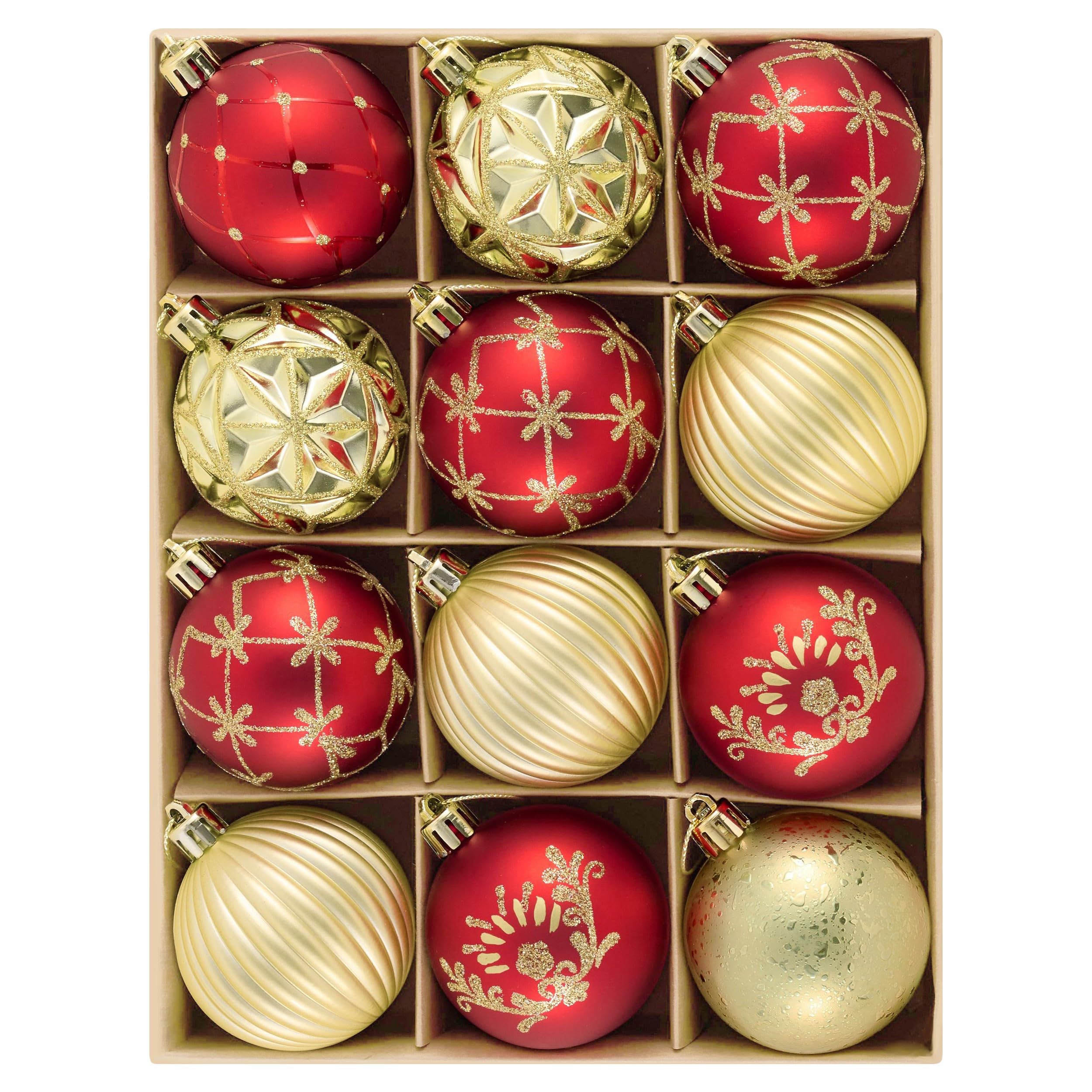 Amazon.co.jp: Valery Madelyn クリスマス オーナメント 北欧風 6cm 12