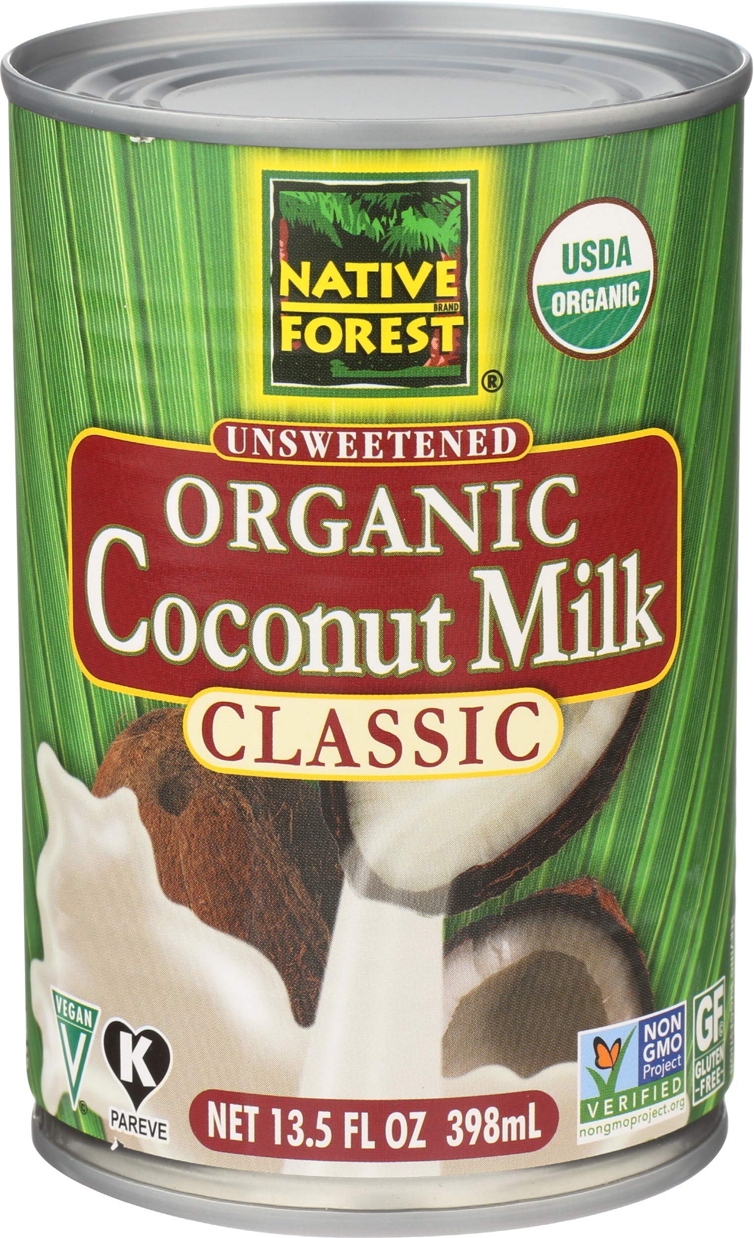 Native Forest Unsweetened Classic Coconut Milk, Organic, 13.5 Fl Oz