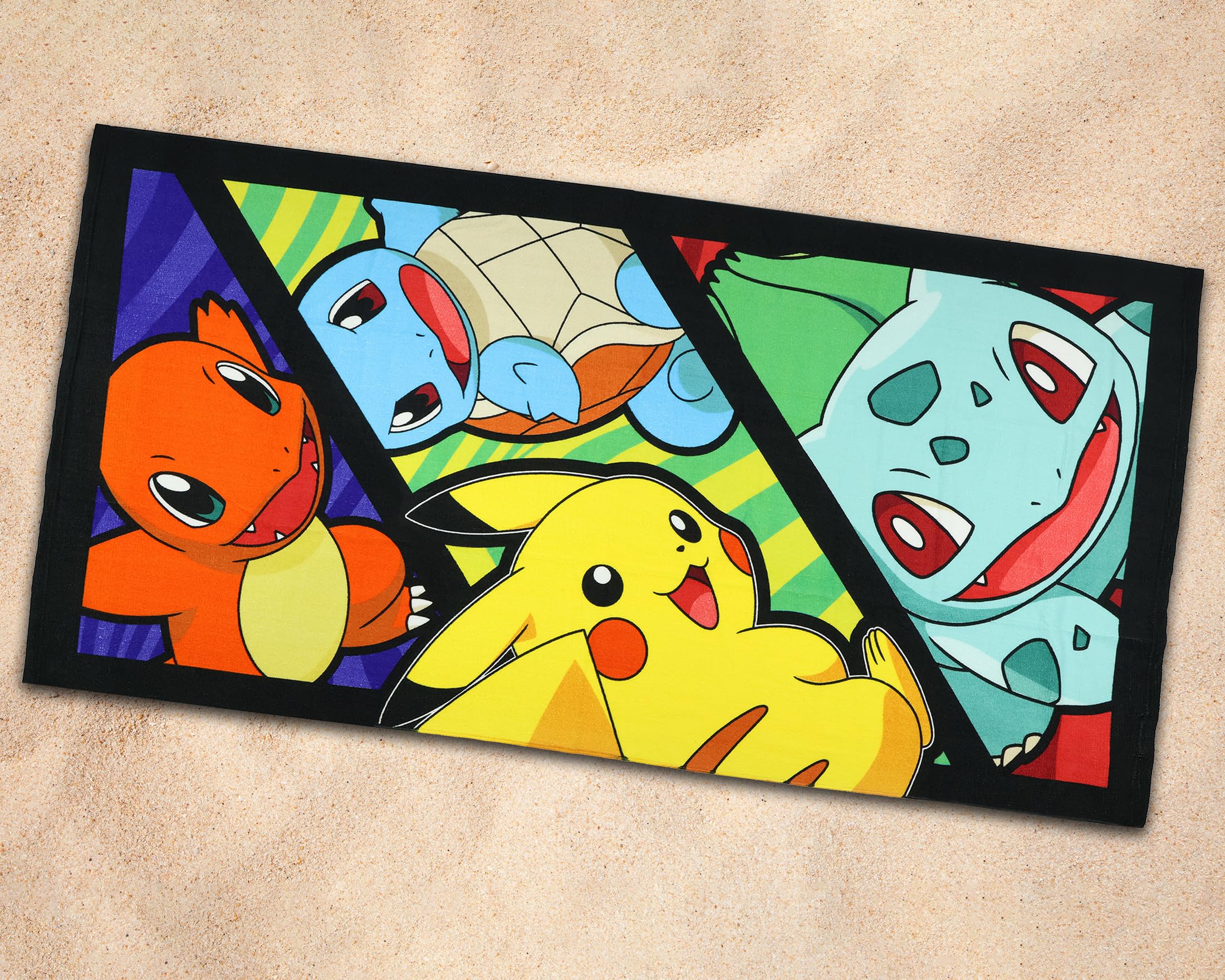 Amazon.co.jp: NORTHWEST ポケモン ビーチタオル ピカチュウ ヒトカゲ