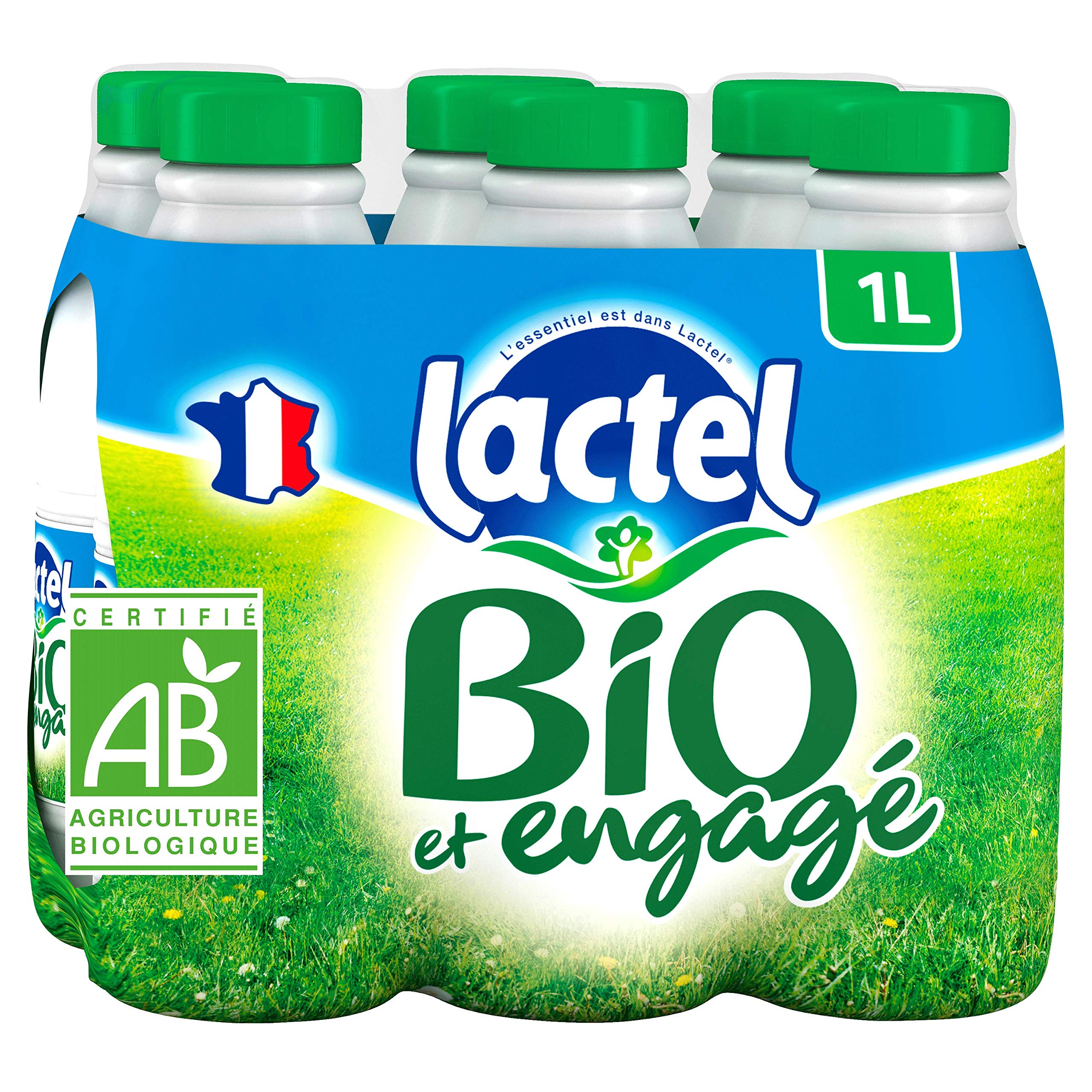 Latte Bio Latte scremato Lacca UHT Bottiglia 6 x 1 l