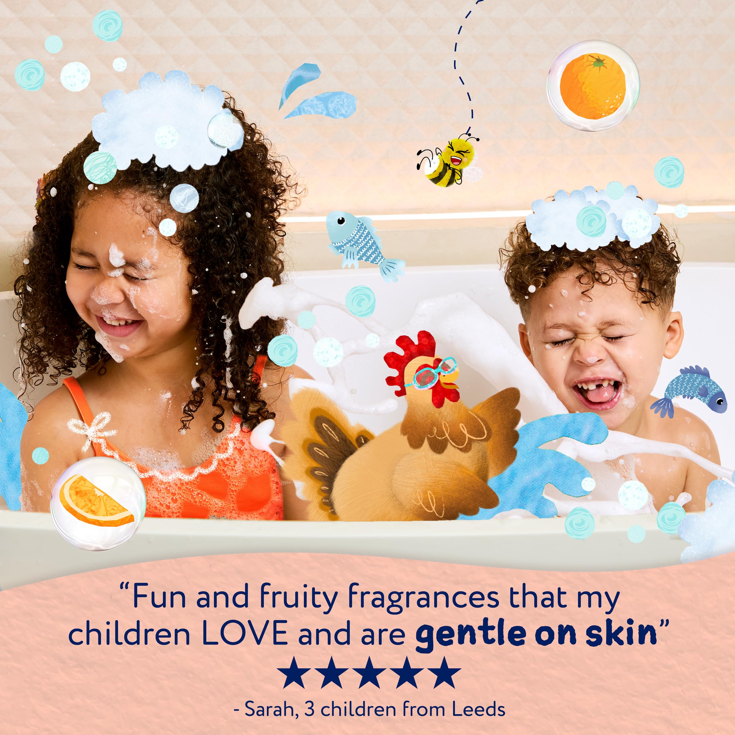 Childs Farm Kids Hair & Body Wash, Sweet Orange | Tear-free, Gently Cleanses | Suitable for Dry, Sensitive Skin, 250ml — view 3