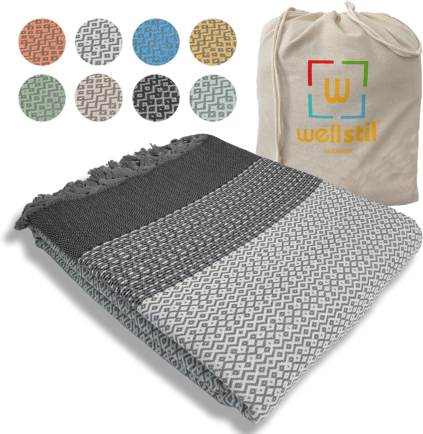 Wellstil Nerthus Turkish Cotton Blanket • King Size