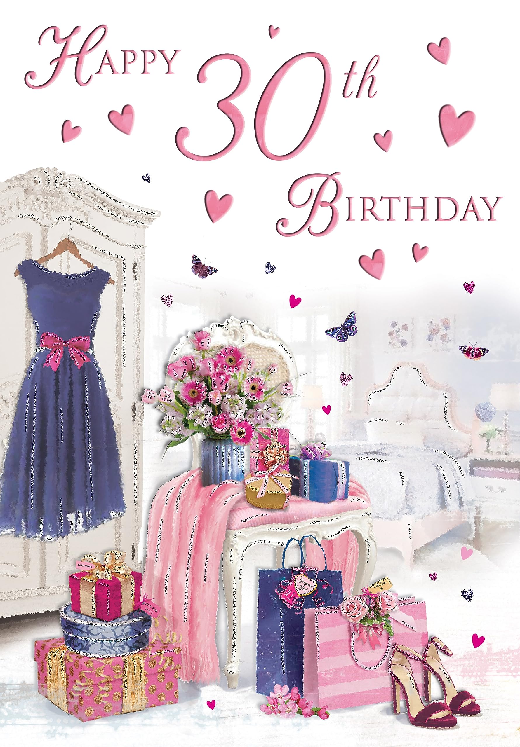 Regal Publishing Traditional Milestone Age Birthday Card Age 30 Female - 9 x 6 inches - Piccadilly Greetings