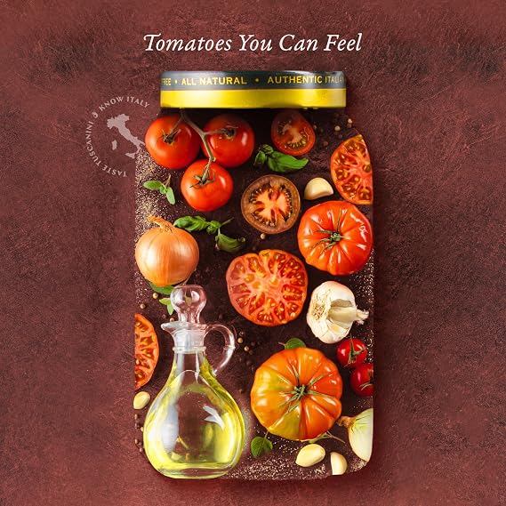 Tuscanini Napoletana Pasta Sauce 24.3oz (4 Pack) | Imported from Italy | No Water Added | Rich & Authentic Italian Taste | Certified Kosher