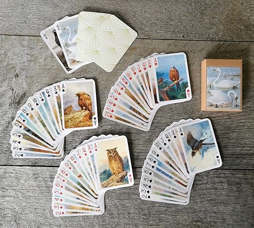 Miniatura 3 de Increíbles aves salvajes naipes (baraja de póquer 54 cartas todas diferentes) Pintura del museo de aves salvajes de oración por Archibald Thorburn