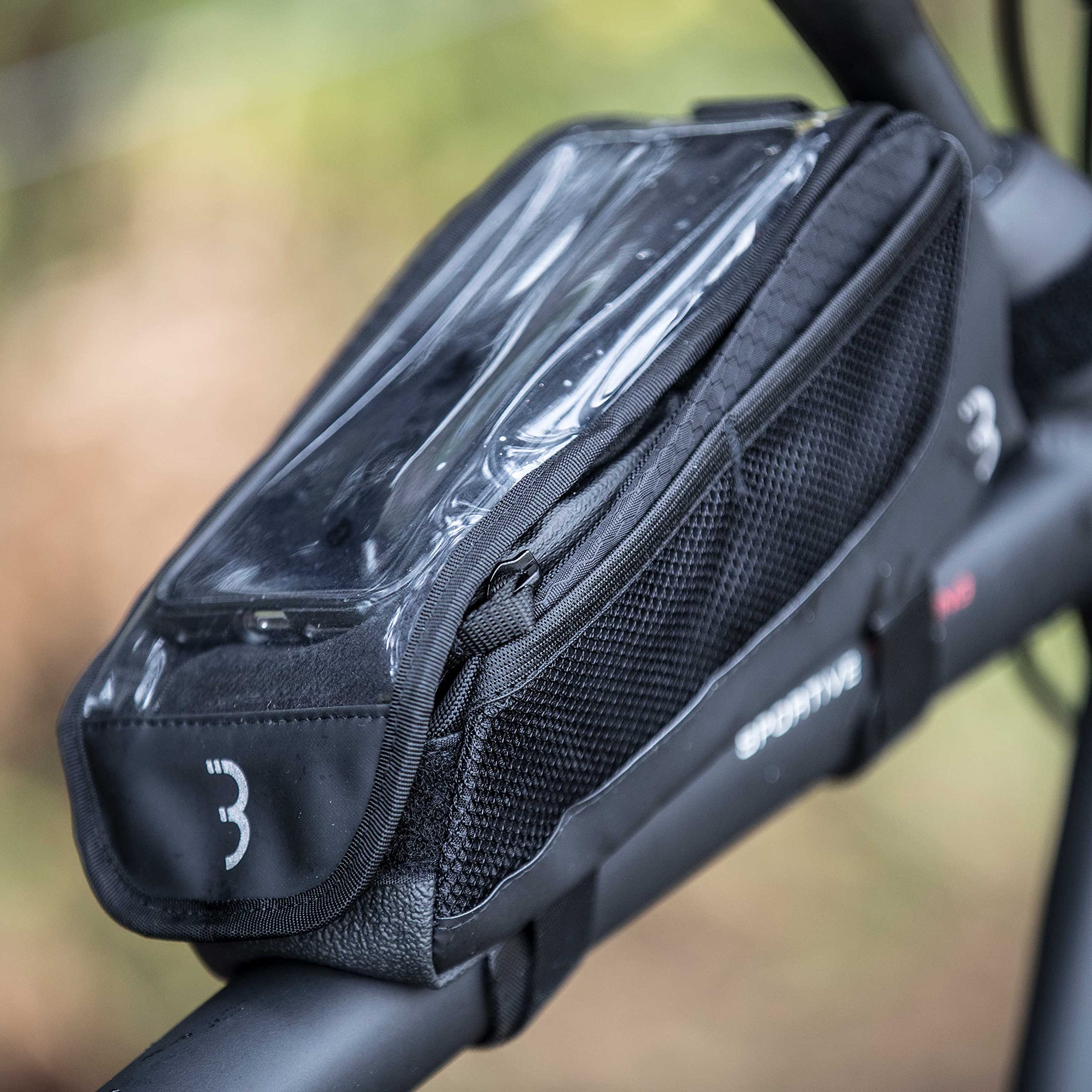 BBB Cycling torba rowerowa TopTank | torba na ramę, zintegrowana osłona na smartfon z możliwością dotykowego etui na smartfon, torba na górną rurę, nadaje się do telefonów komórkowych do 7 cali