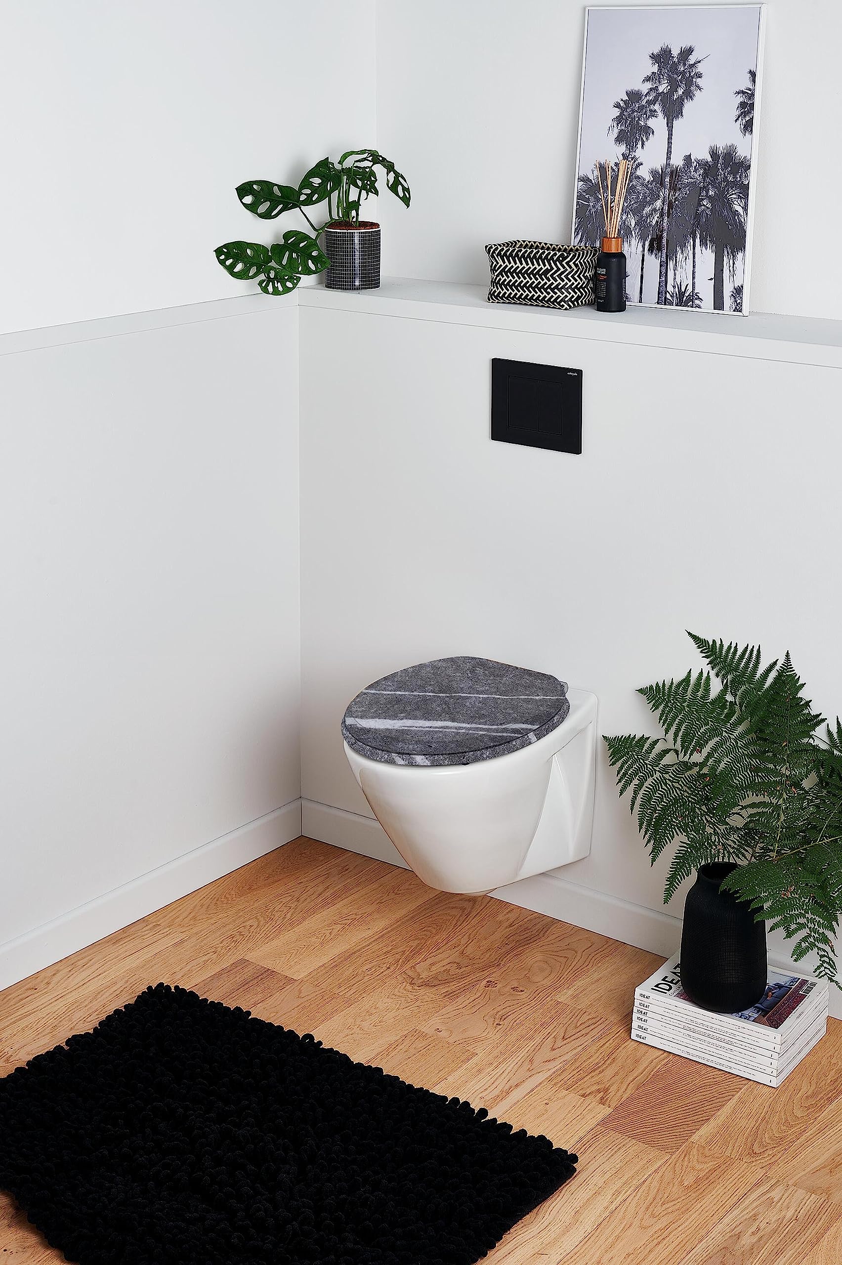 Wirquin 20720370 Sedile WC Woody, grigio