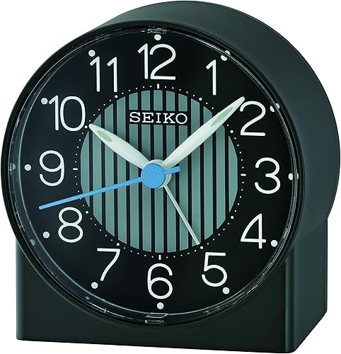 Seiko Asami - Reloj despertador para dormitorio, color negro