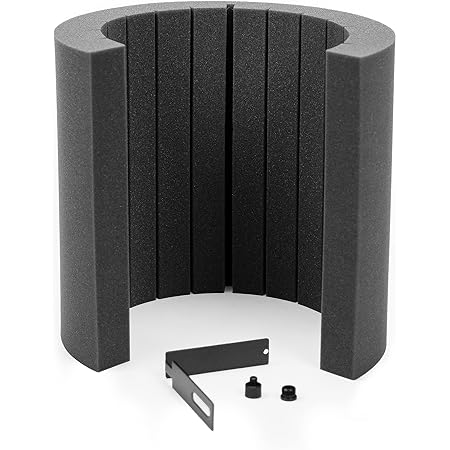 Schermo Isolante Per Microfono - 3 Pannelli Pieghevoli, Antirumore Per Registrazione